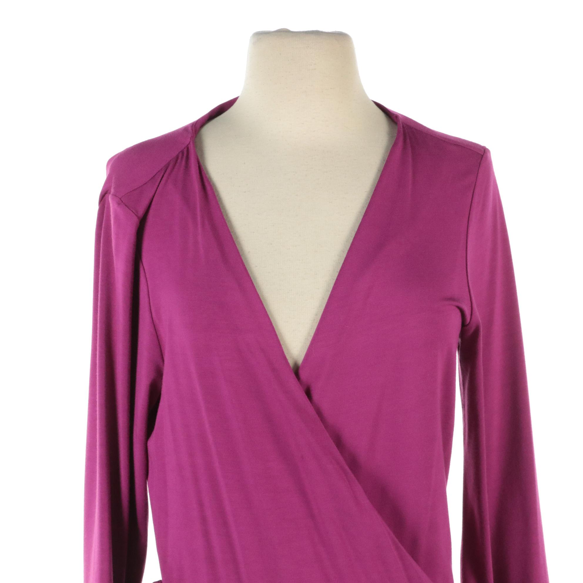 Diane Von Furstenberg New Julian Two Wrap Dress and Lafayette 148 Midi Dress