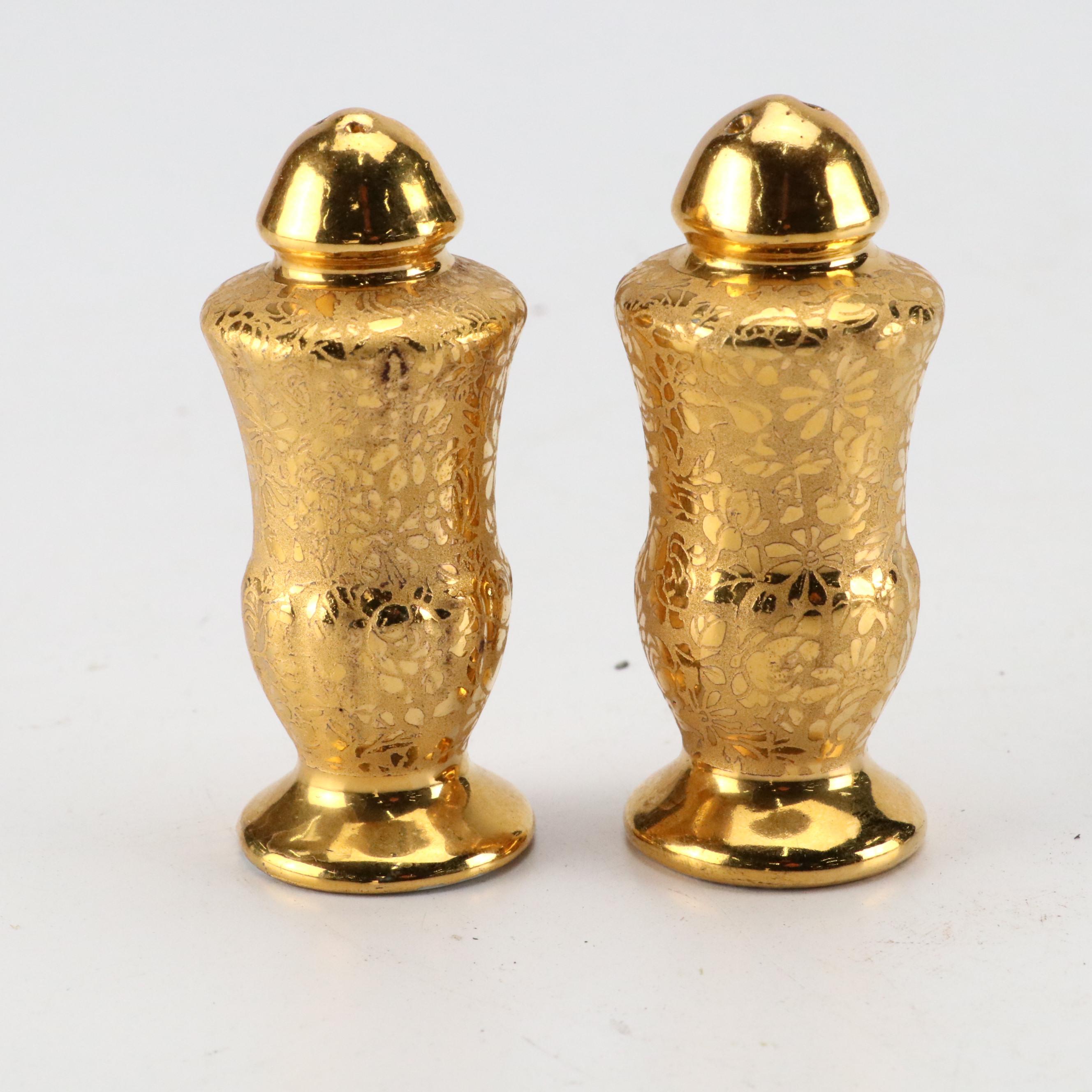 Le Mieux and Other Gilt Decorated Porcelain Dishes, Bowls, Candlesticks and More