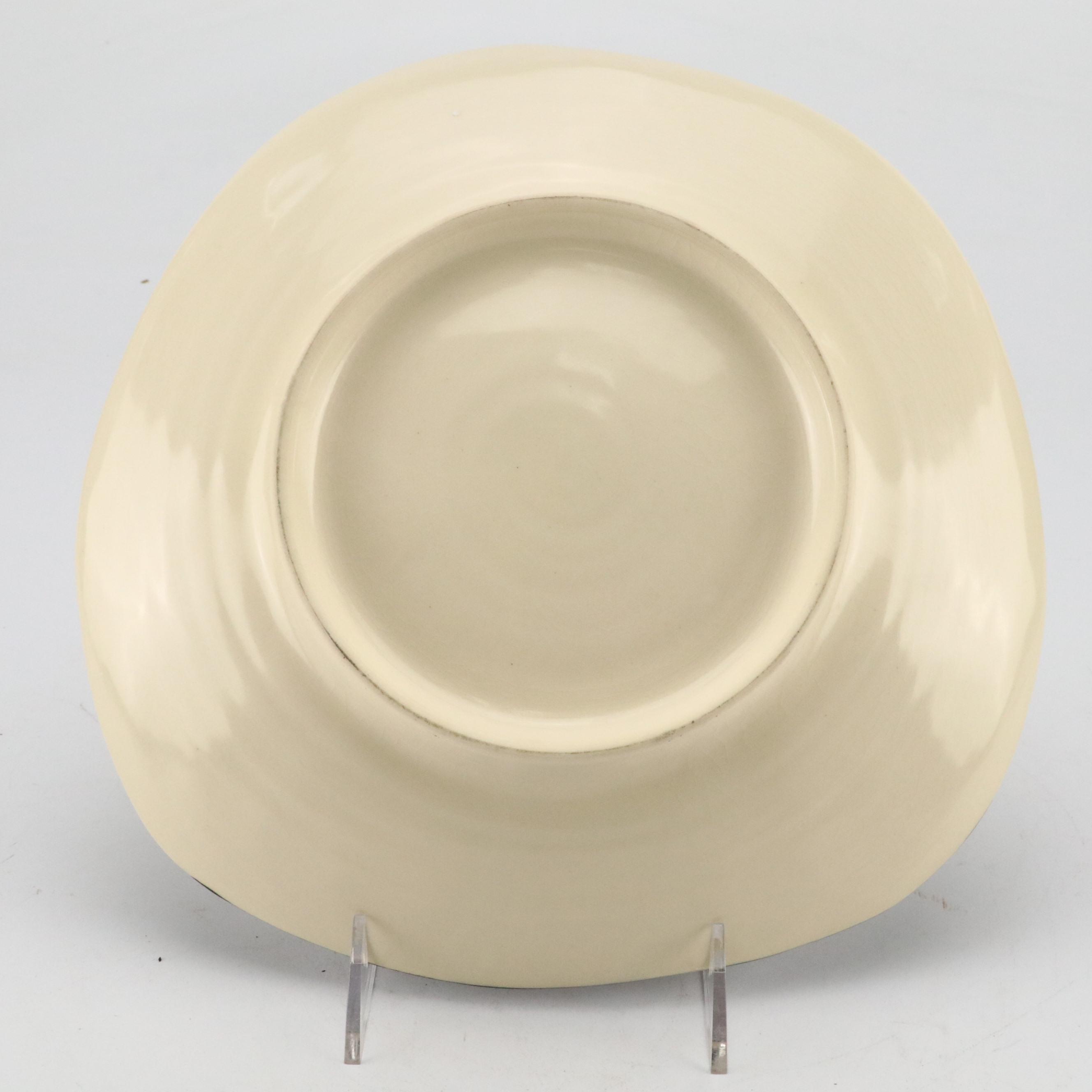 Reiko Miyagi Studio Art Pottery Footed Plate