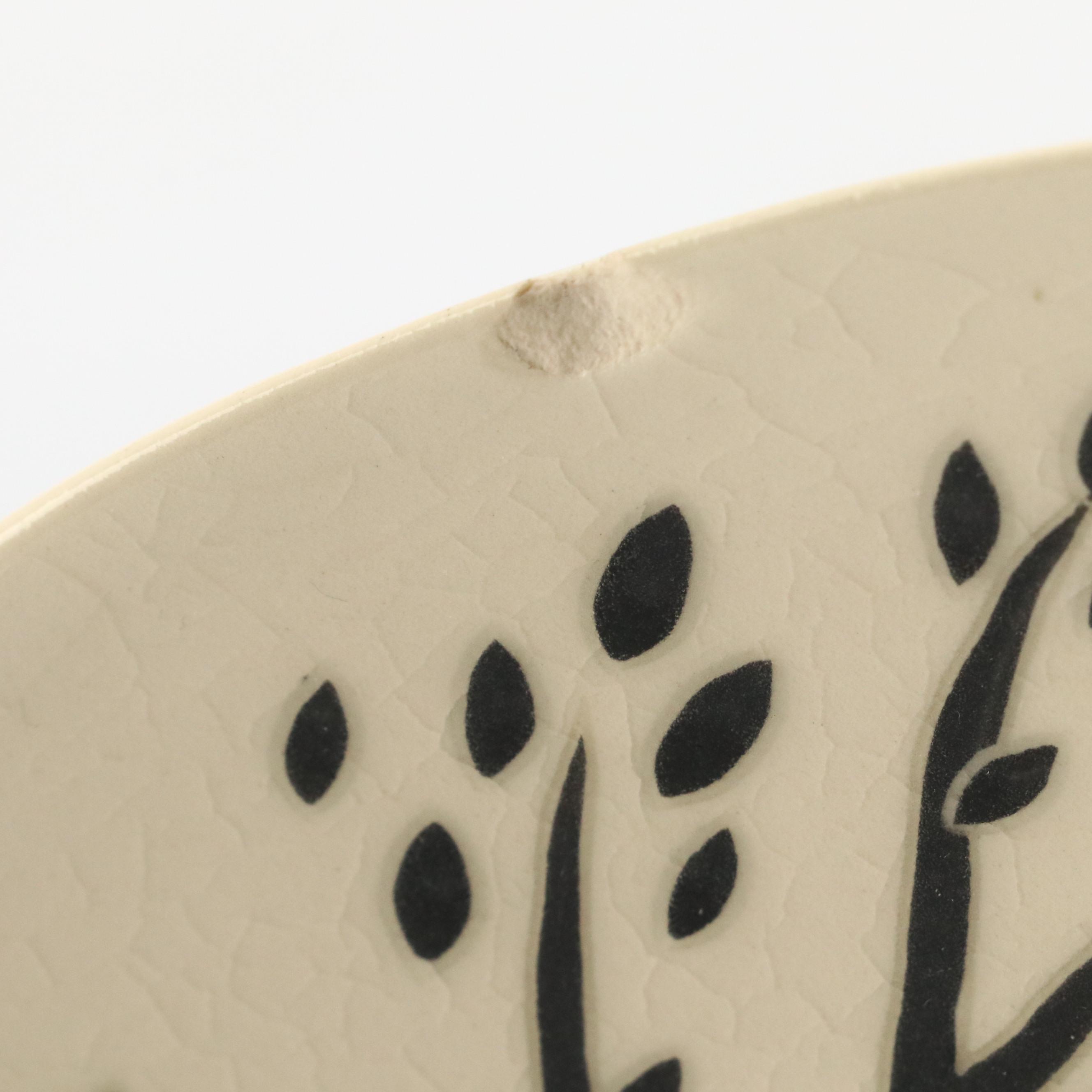 Reiko Miyagi Studio Art Pottery Footed Plate