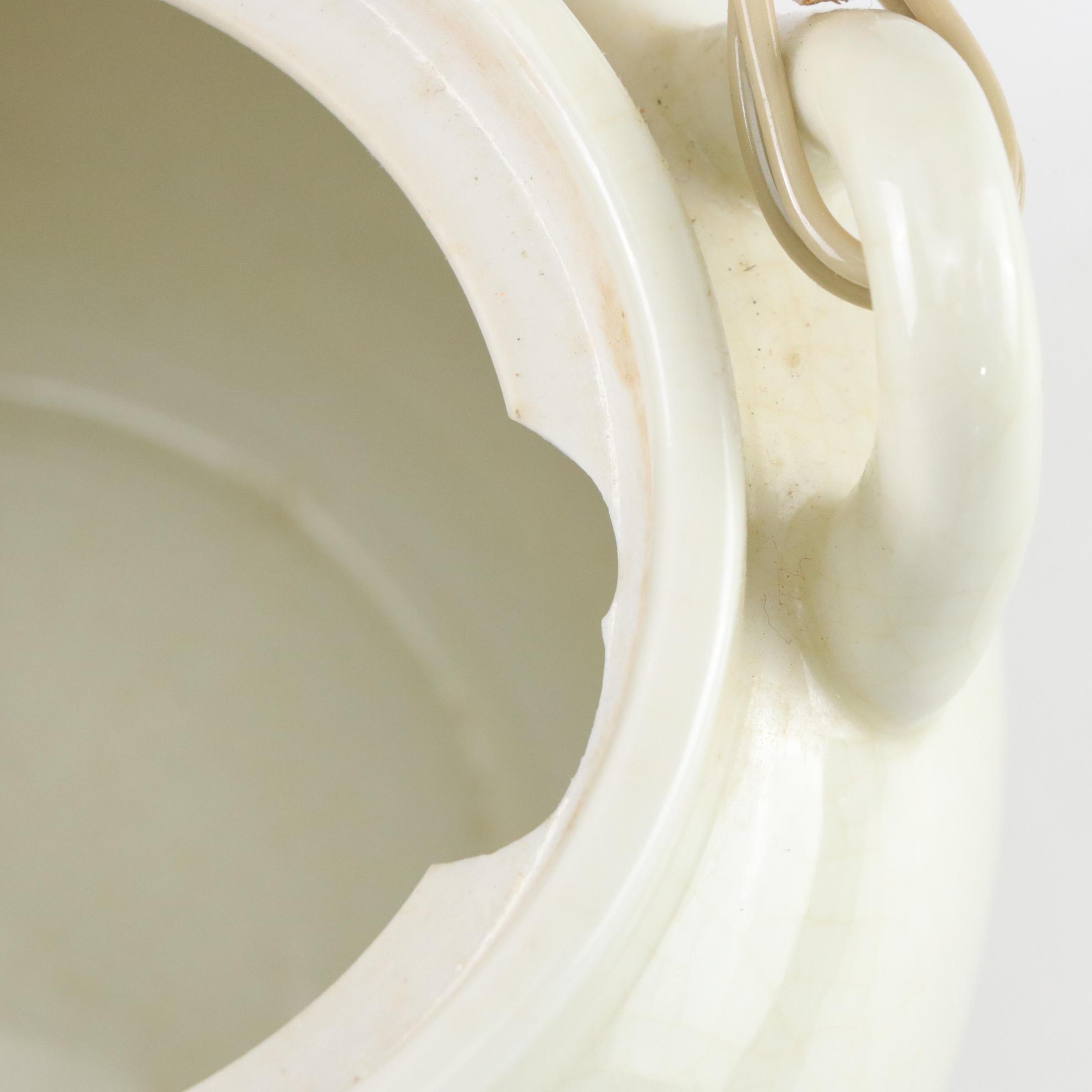 Japanese Porcelain Teapot & Cups with Gilt-Painted Birds