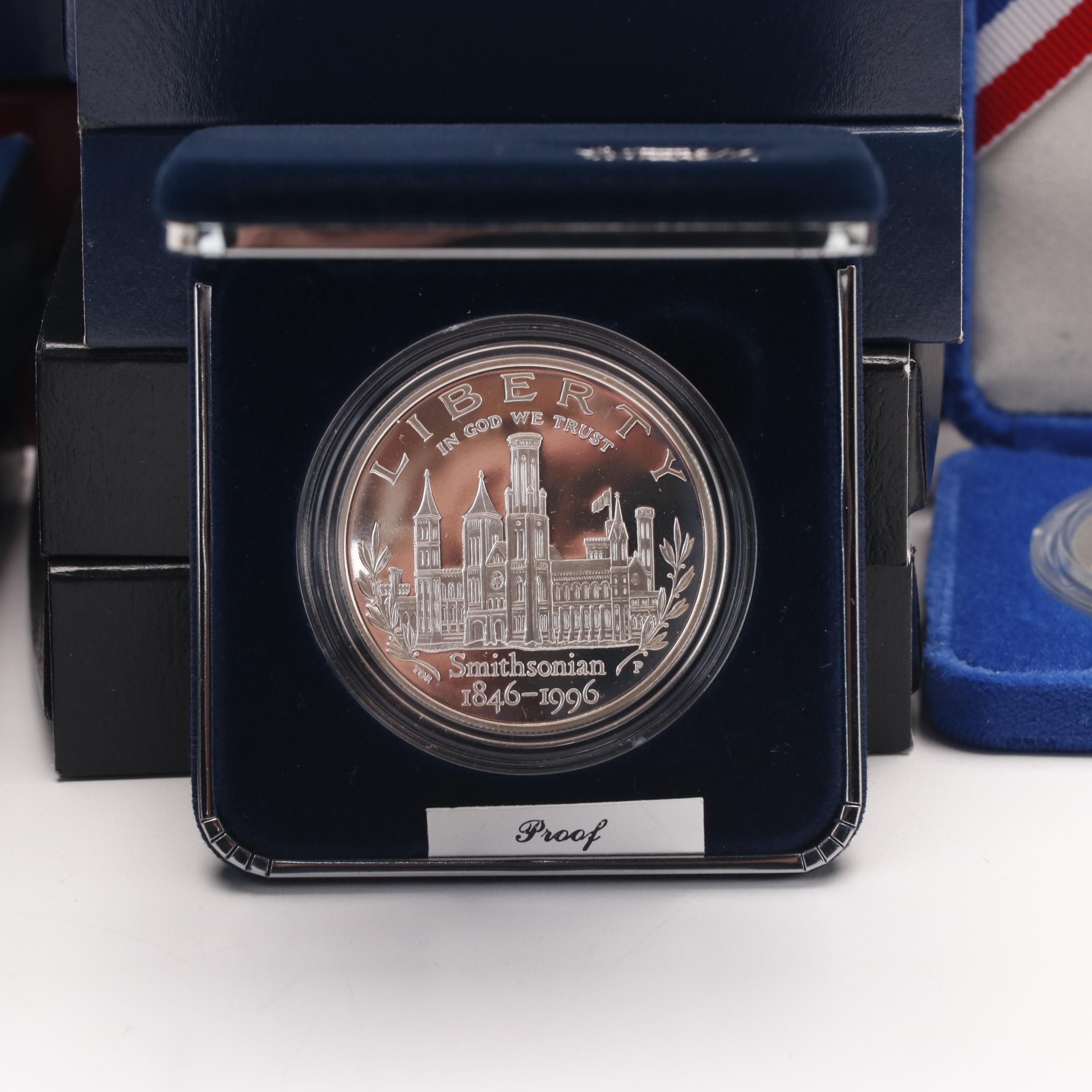 37 Modern Commemorative Silver Dollars Including a 1999 Dolley Madison Proof