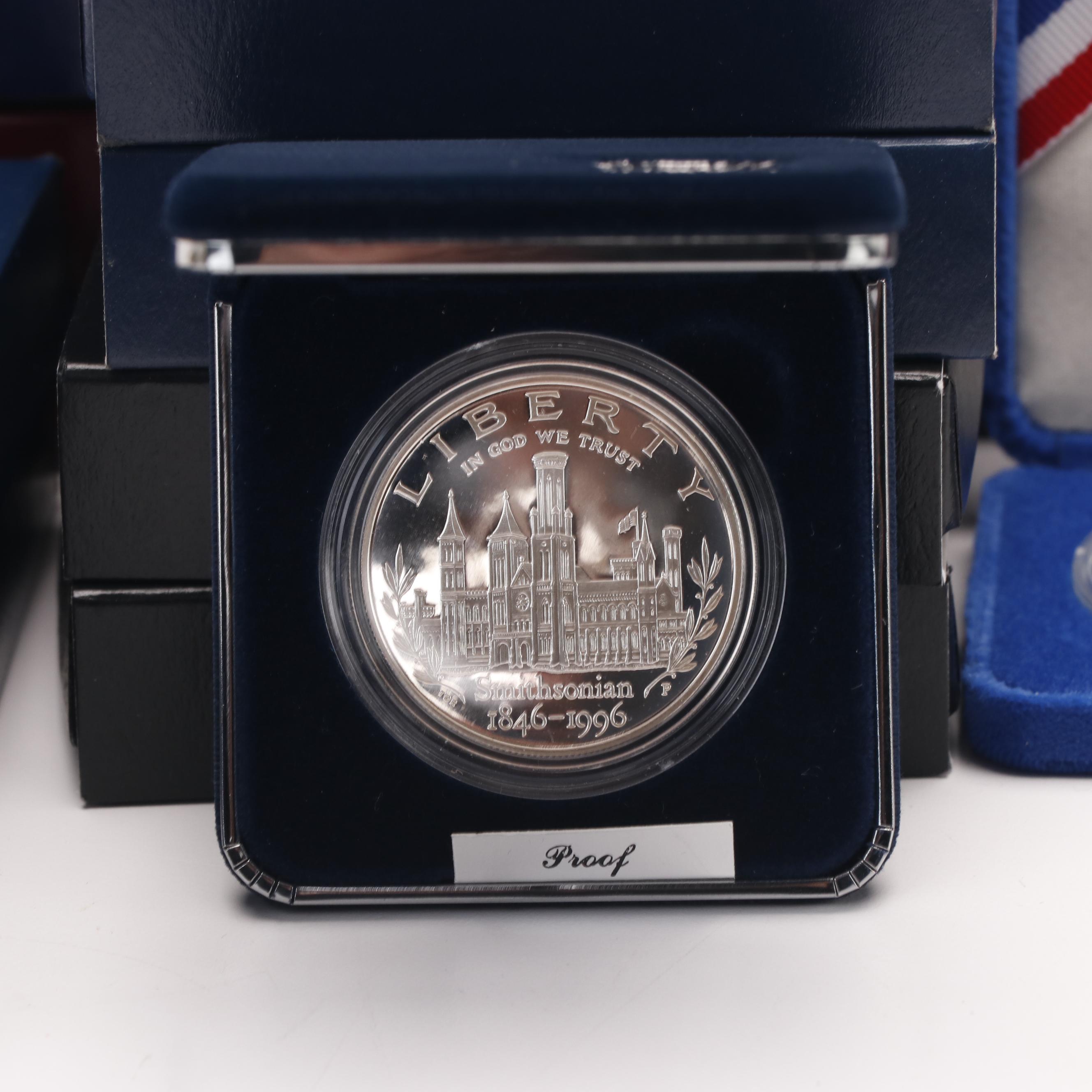 37 Modern Commemorative Silver Dollars Including a 1999 Dolley Madison Proof