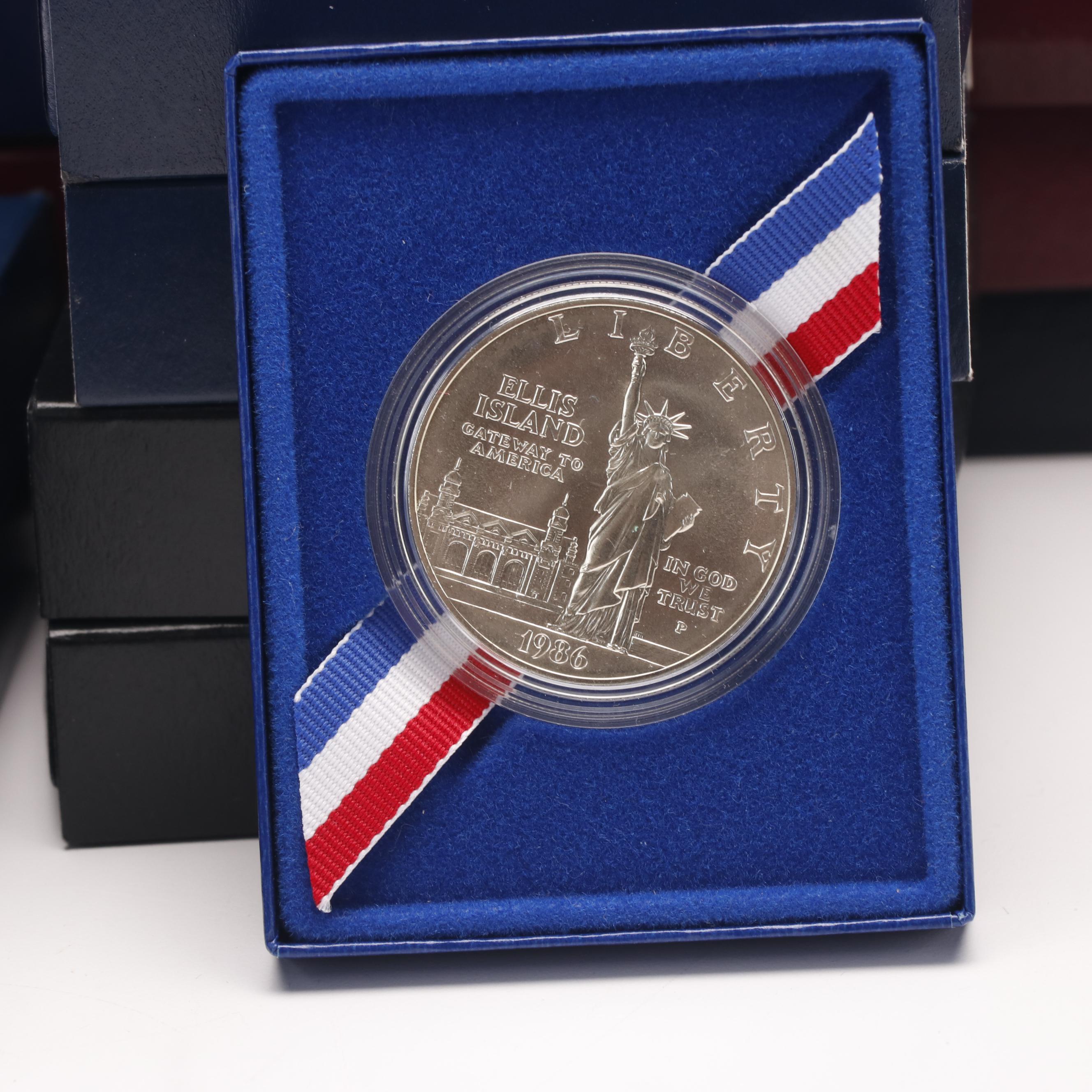 37 Modern Commemorative Silver Dollars Including a 1999 Dolley Madison Proof