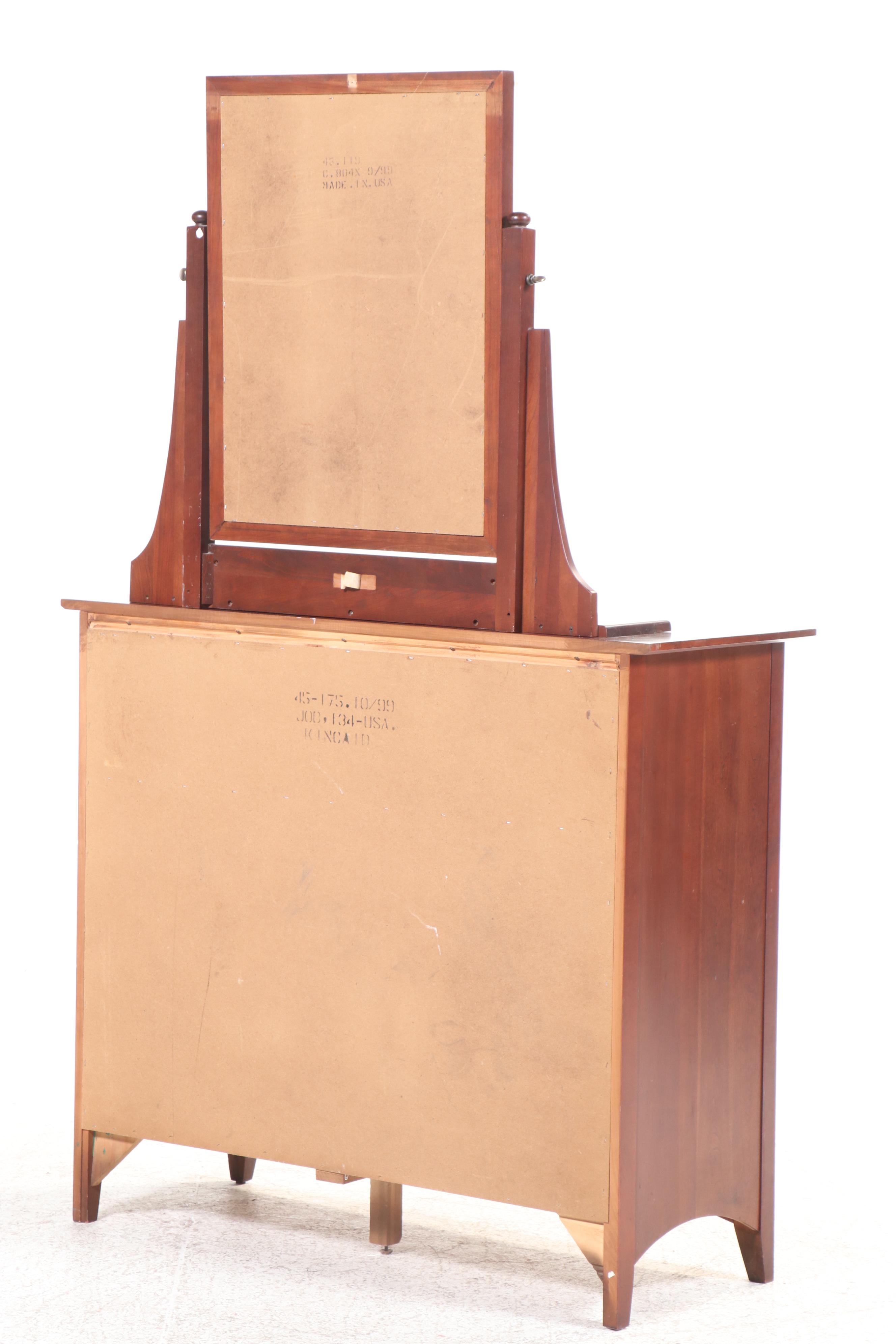 Kincaid Gathering House Cherry Ten-Drawer Dresser with Pair of Nightstands