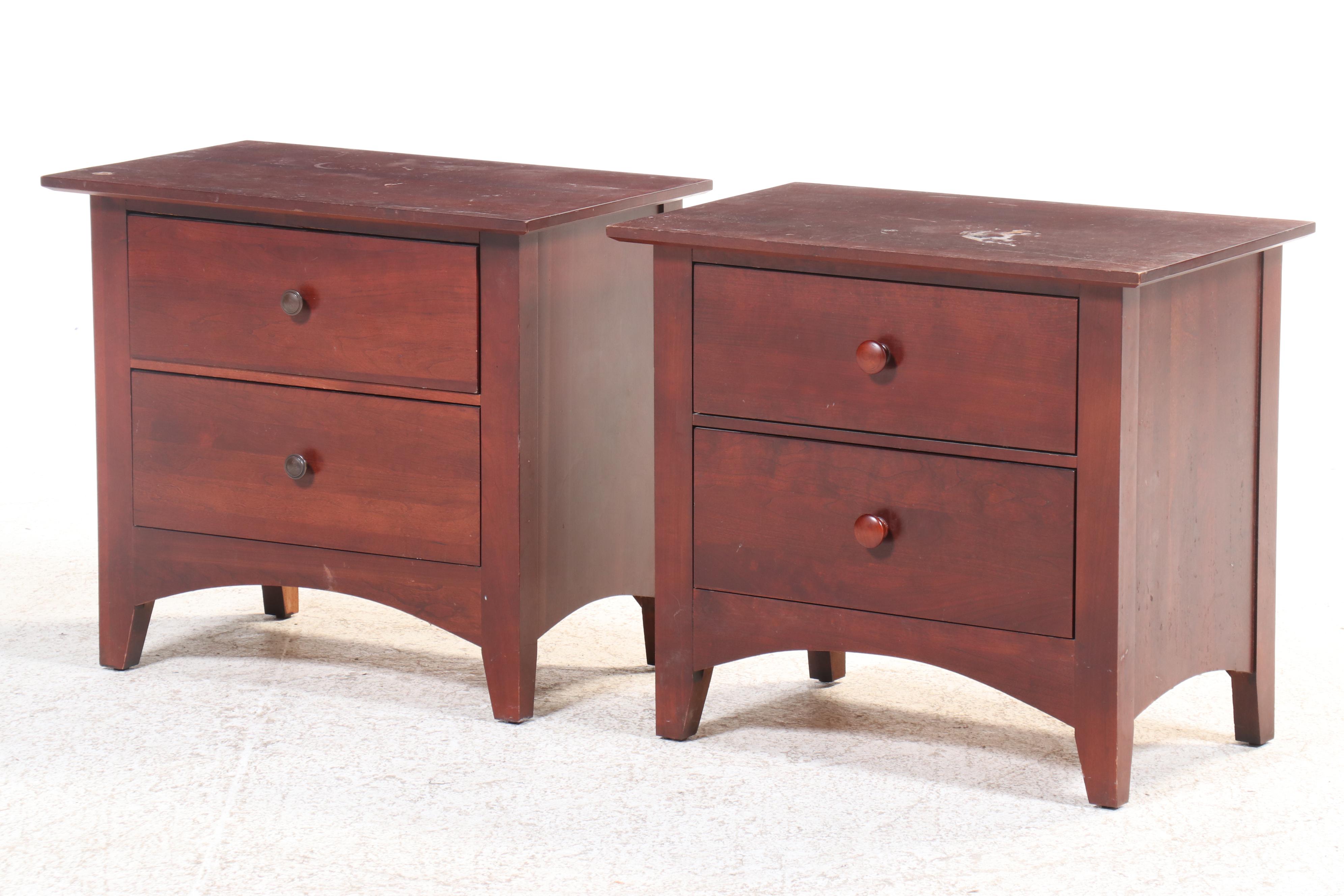 Kincaid Gathering House Cherry Ten-Drawer Dresser with Pair of Nightstands