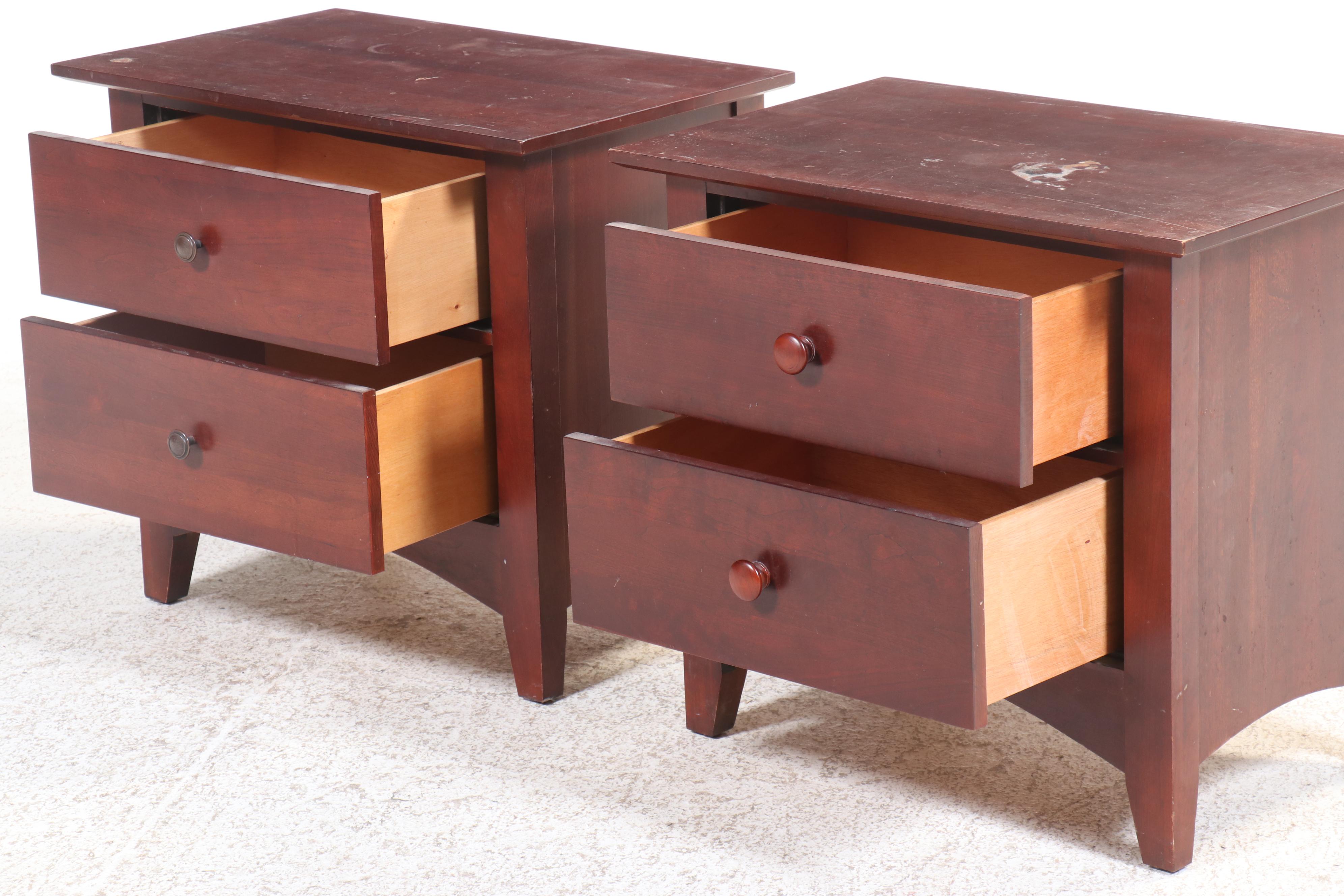 Kincaid Gathering House Cherry Ten-Drawer Dresser with Pair of Nightstands