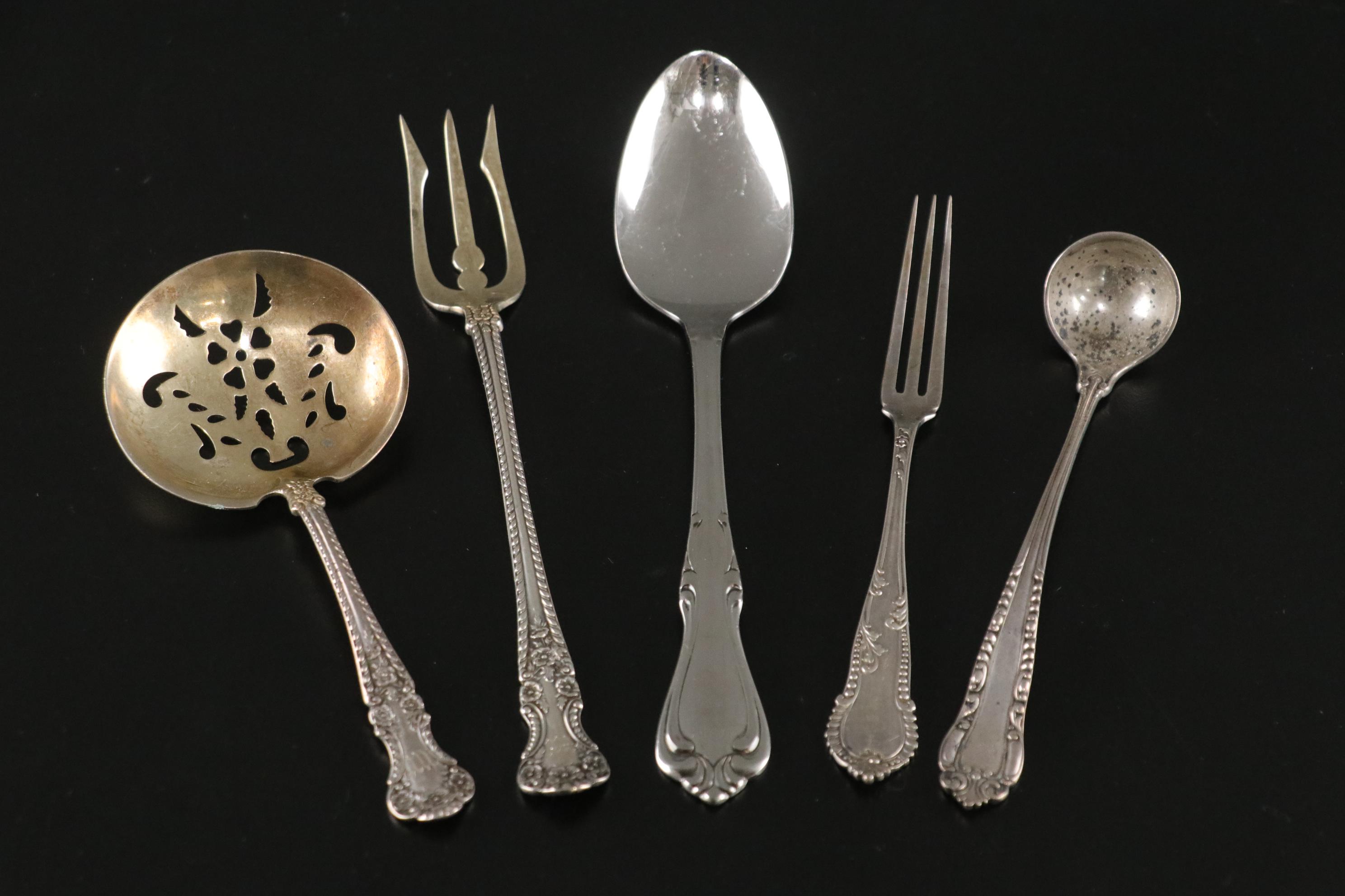 Gorham Sterling "Cambridge" & "Chantilly" with Other Flatware, 20th Century
