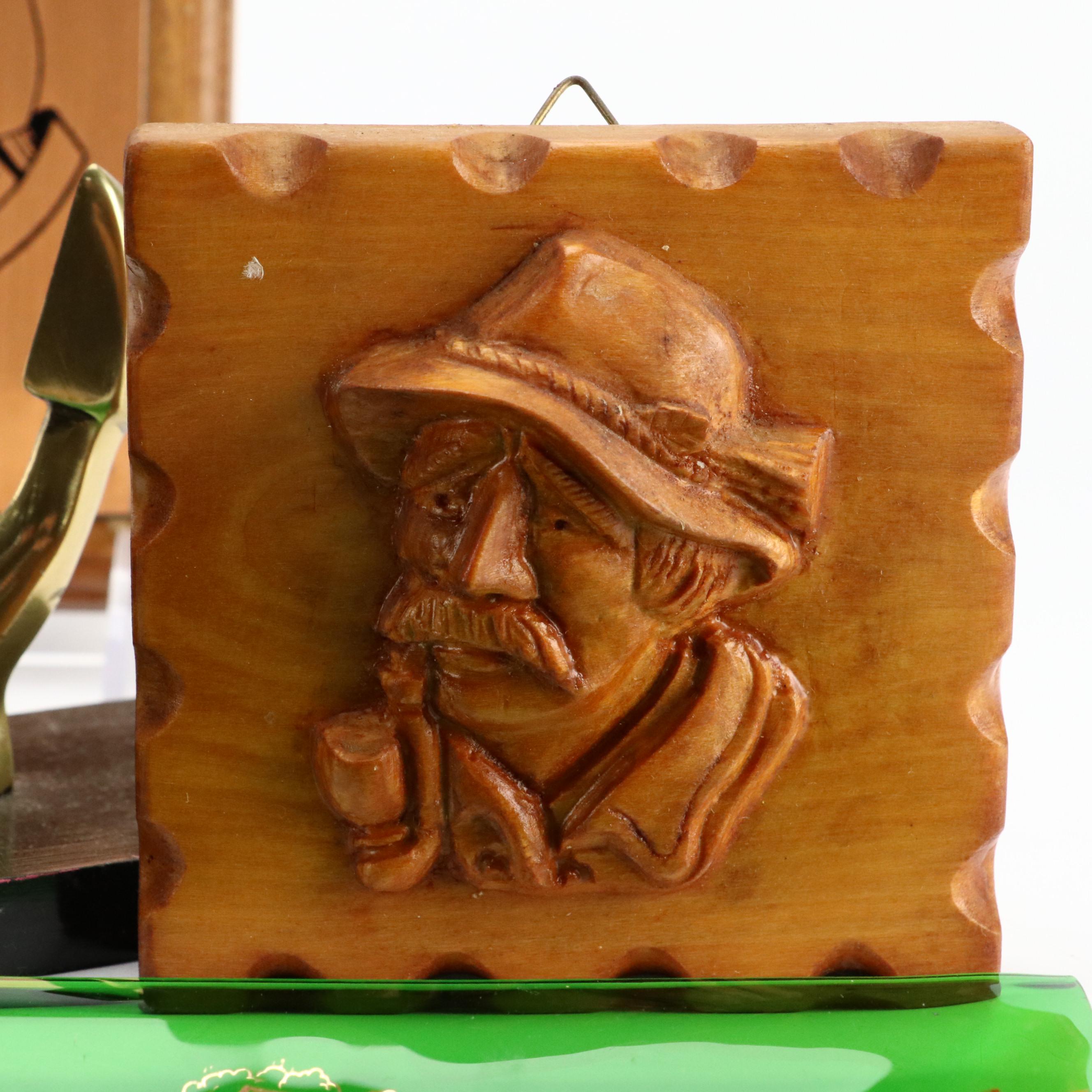 Avon Goose Deep Woods Cologne, Duck Ashtray, Wall Decor, Volt Clamp and Bookends