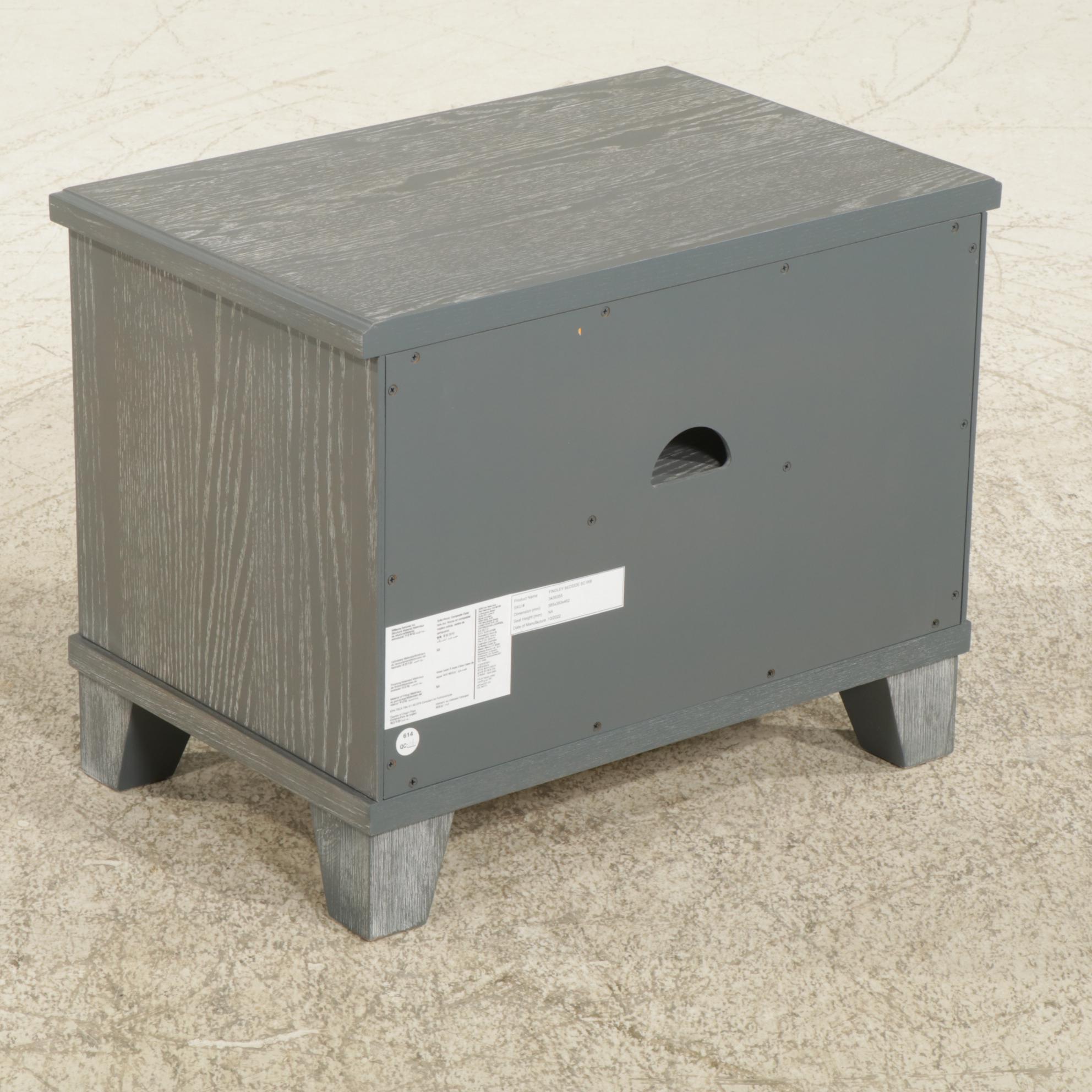 Pottery Barn "Finley" Smoked Charcoal Dresser and Nightstand, 2022