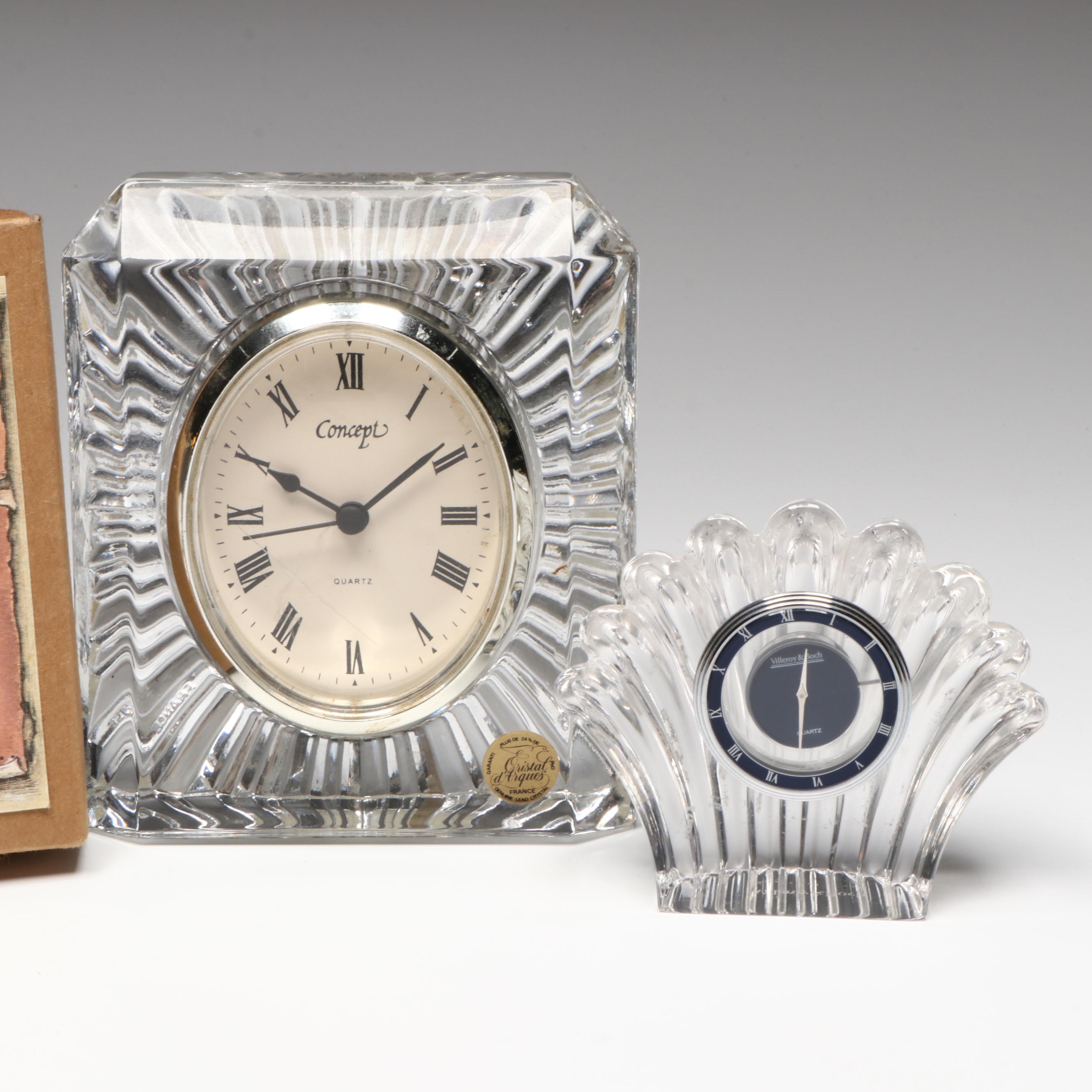 Giuseppe Armani and Fenton Cat Figurines with Clocks, Box and More