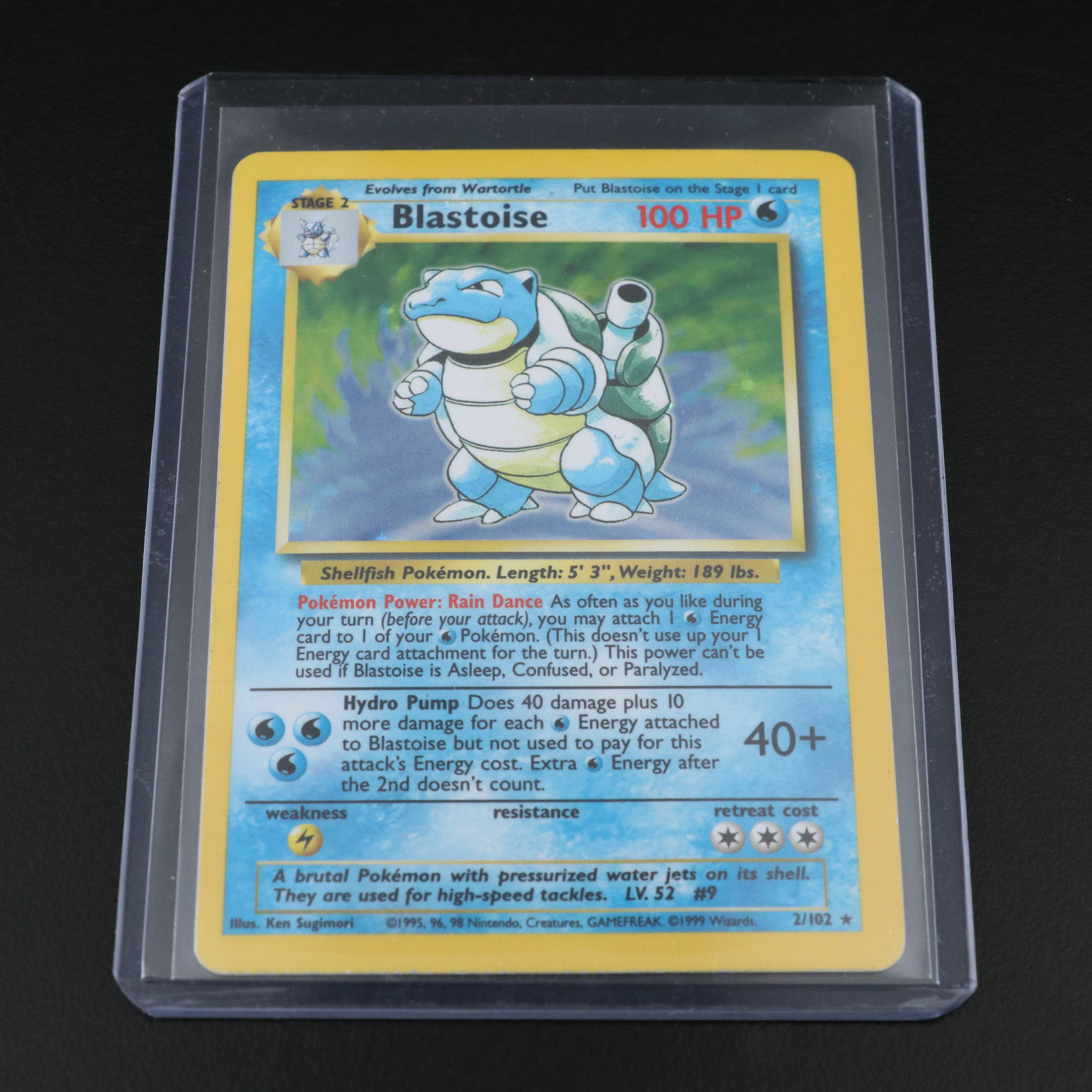 Pokémon Cards Featuring Base Set Holographic Charizard and Blastoise with More