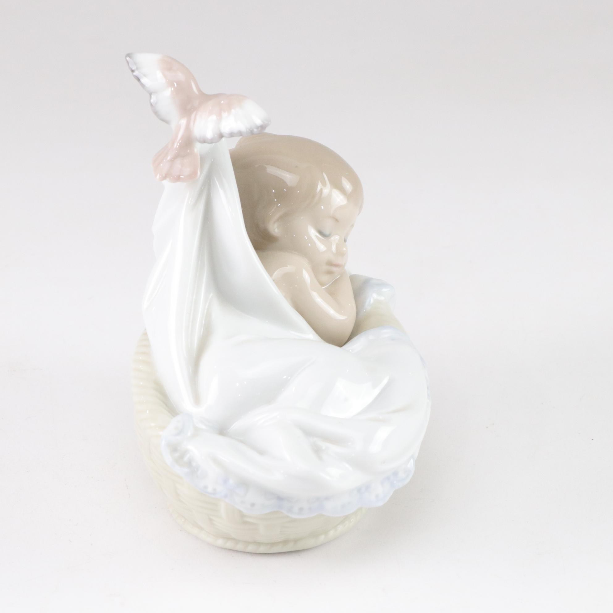 Lladró Artist Signed "Good Night" with "Tender Dreams" Porcelain Figurines, 1994