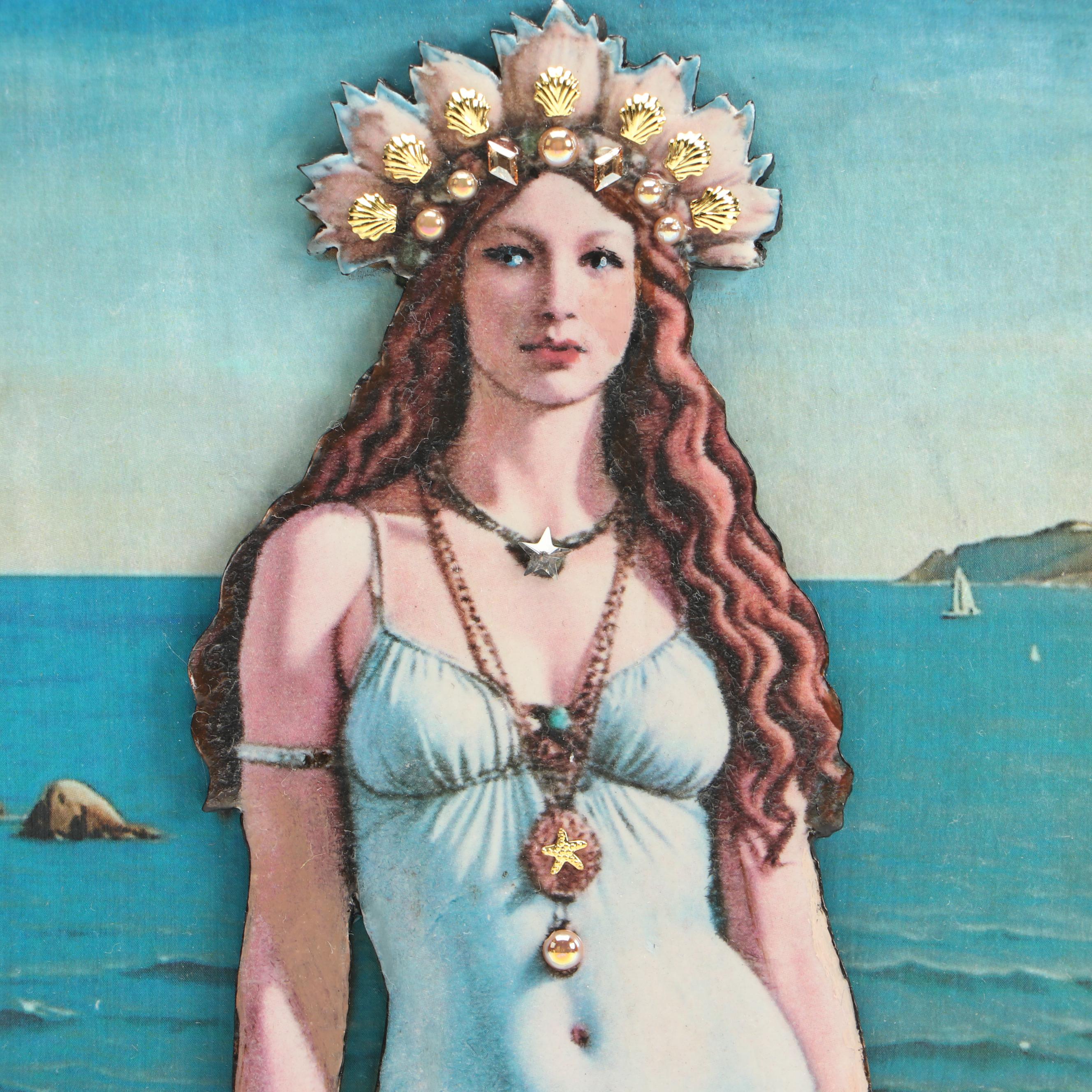 Deborah Kovacs-Sturdevant Mixed Media Composition "Siren of the Sea"