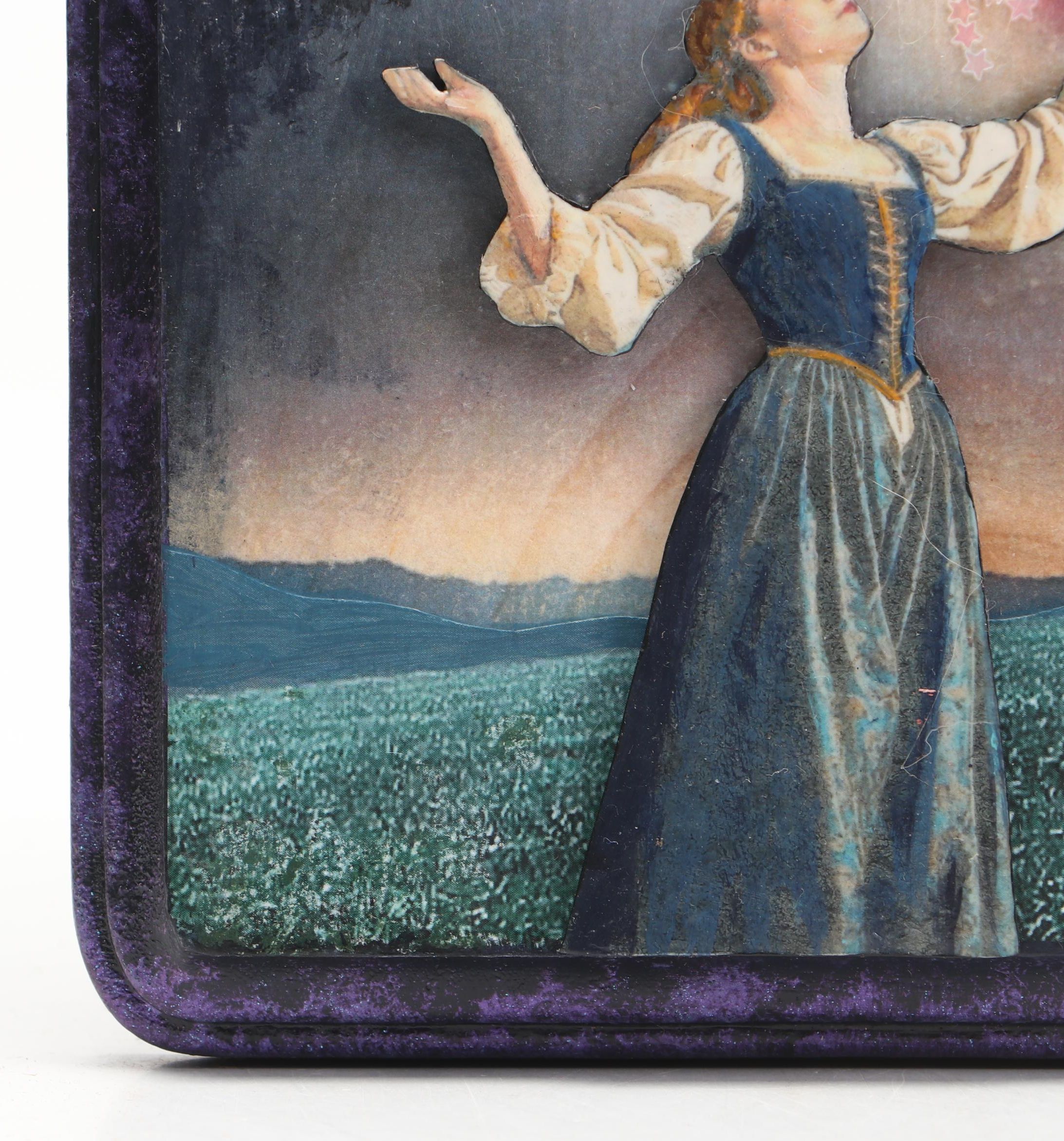 Deborah Kovacs-Sturdevant Mixed Media Collage "Blessings Rain Down from Heaven"