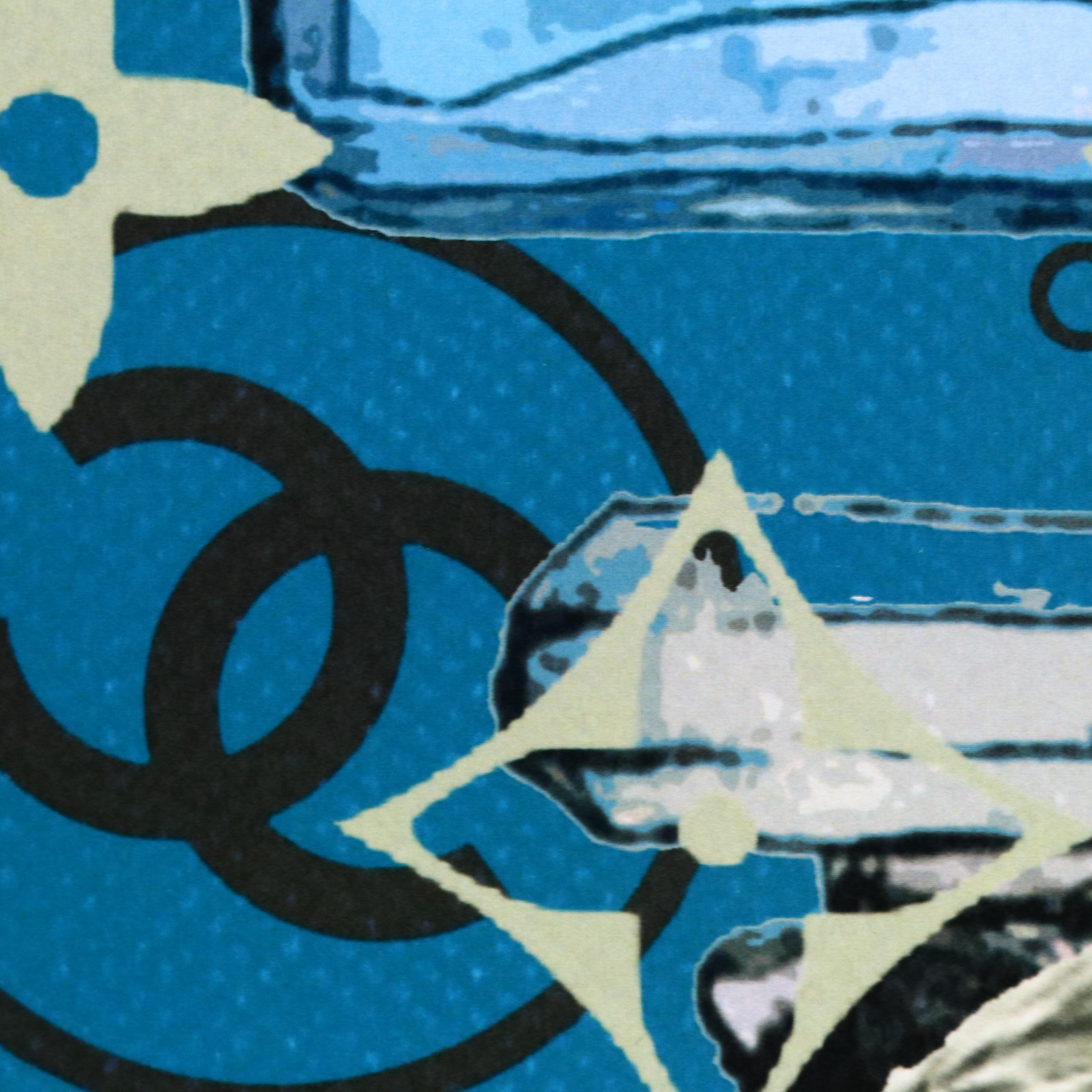 Death NYC Graphic Digital Print Featuring Chanel Cat x Louis Vuitton, 2024