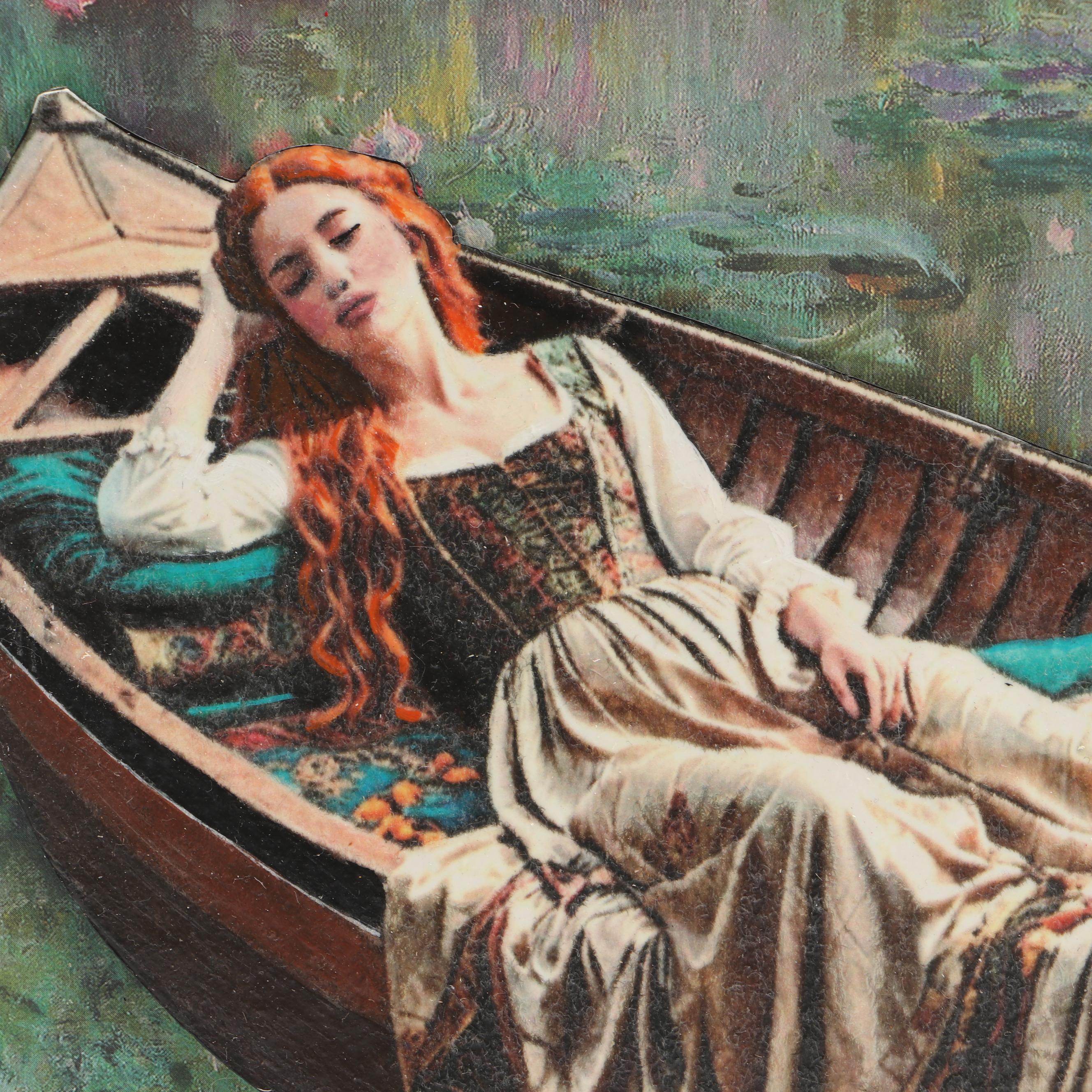 Deborah Kovacs-Sturdevant Mixed Media Composition "The Lady of Shalott"