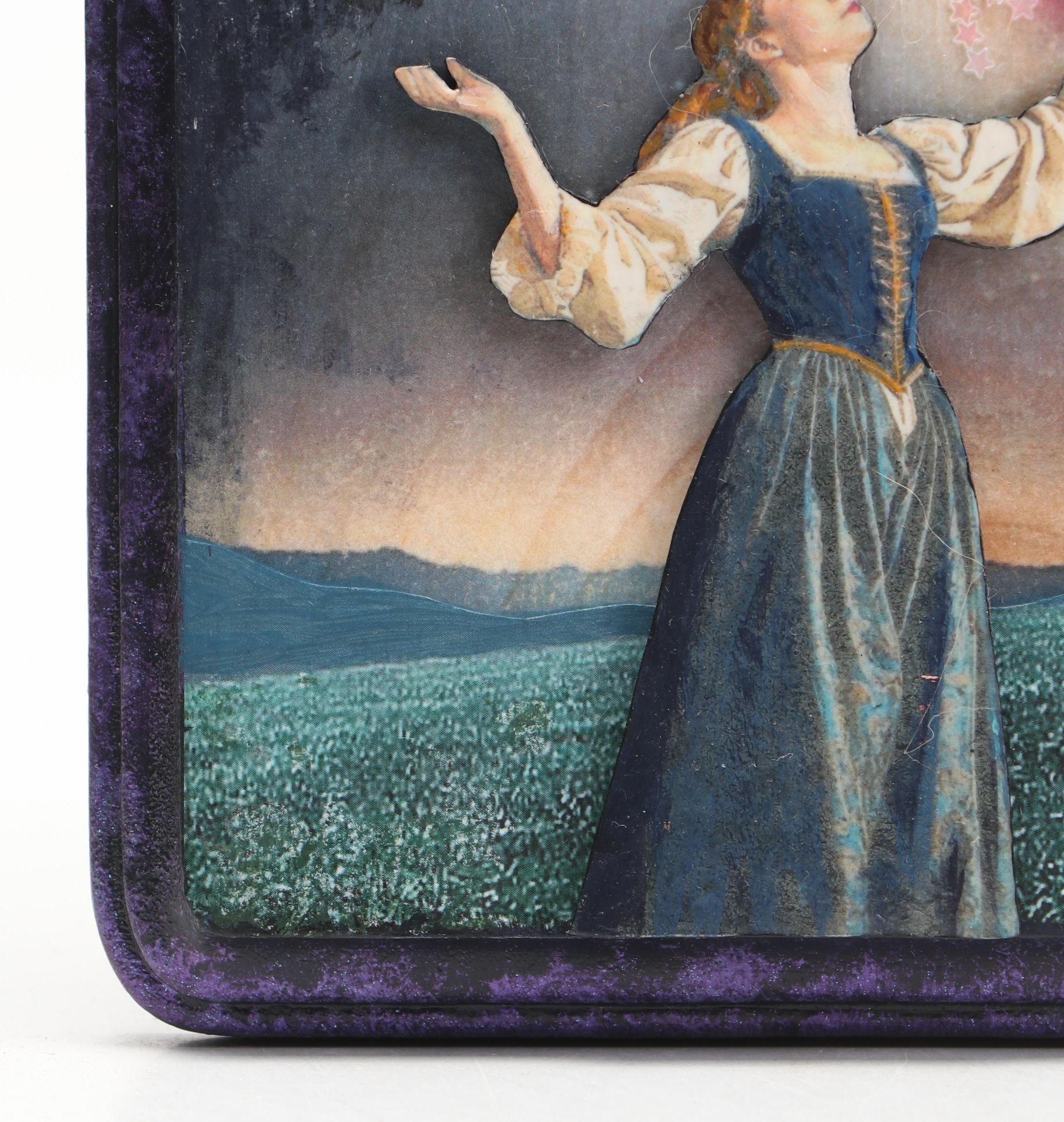 Deborah Kovacs-Sturdevant Mixed Media Collage "Blessings Rain Down from Heaven"