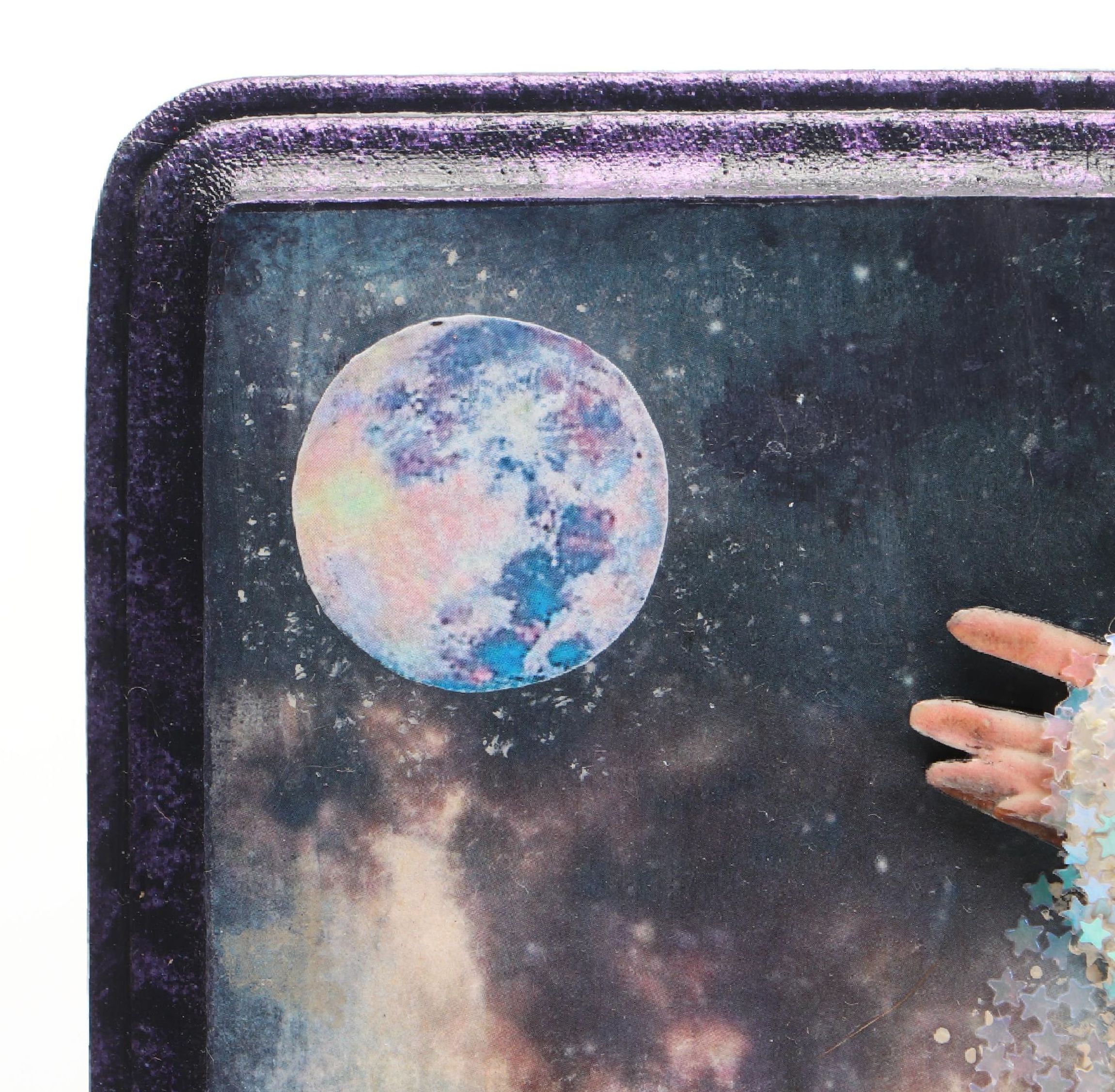 Deborah Kovacs-Sturdevant Mixed Media Collage "Blessings Rain Down from Heaven"