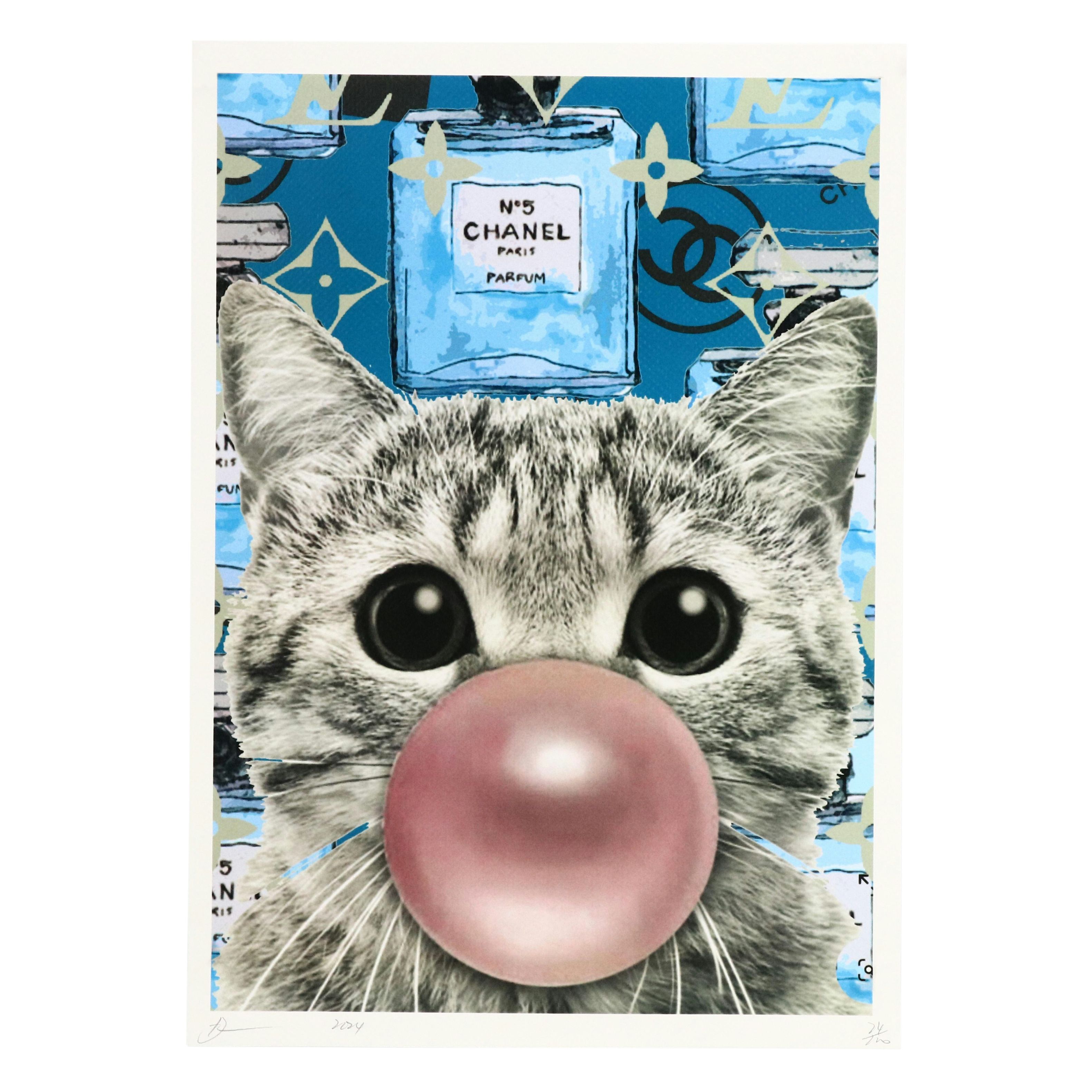 Death NYC Graphic Digital Print Featuring Chanel Cat x Louis Vuitton, 2024
