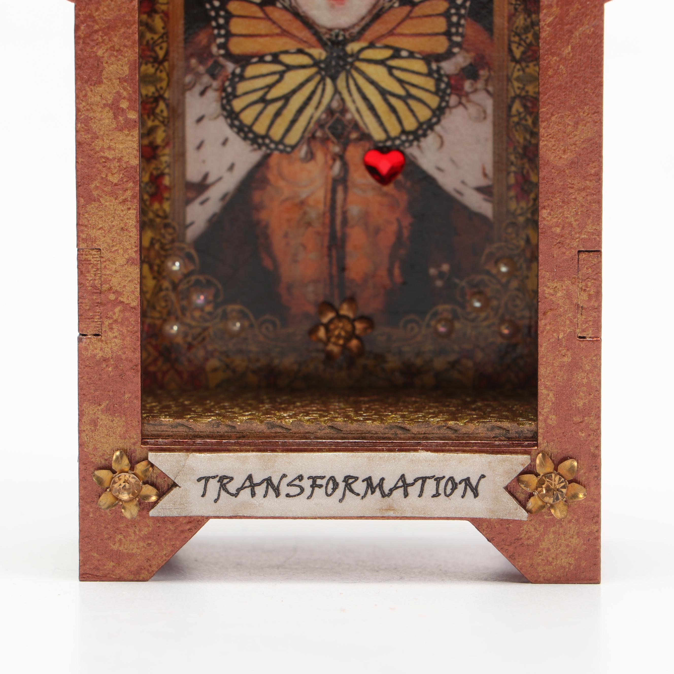 Deborah Kovacs-Sturdevant Mixed Media Collage "Transformation Nicho"