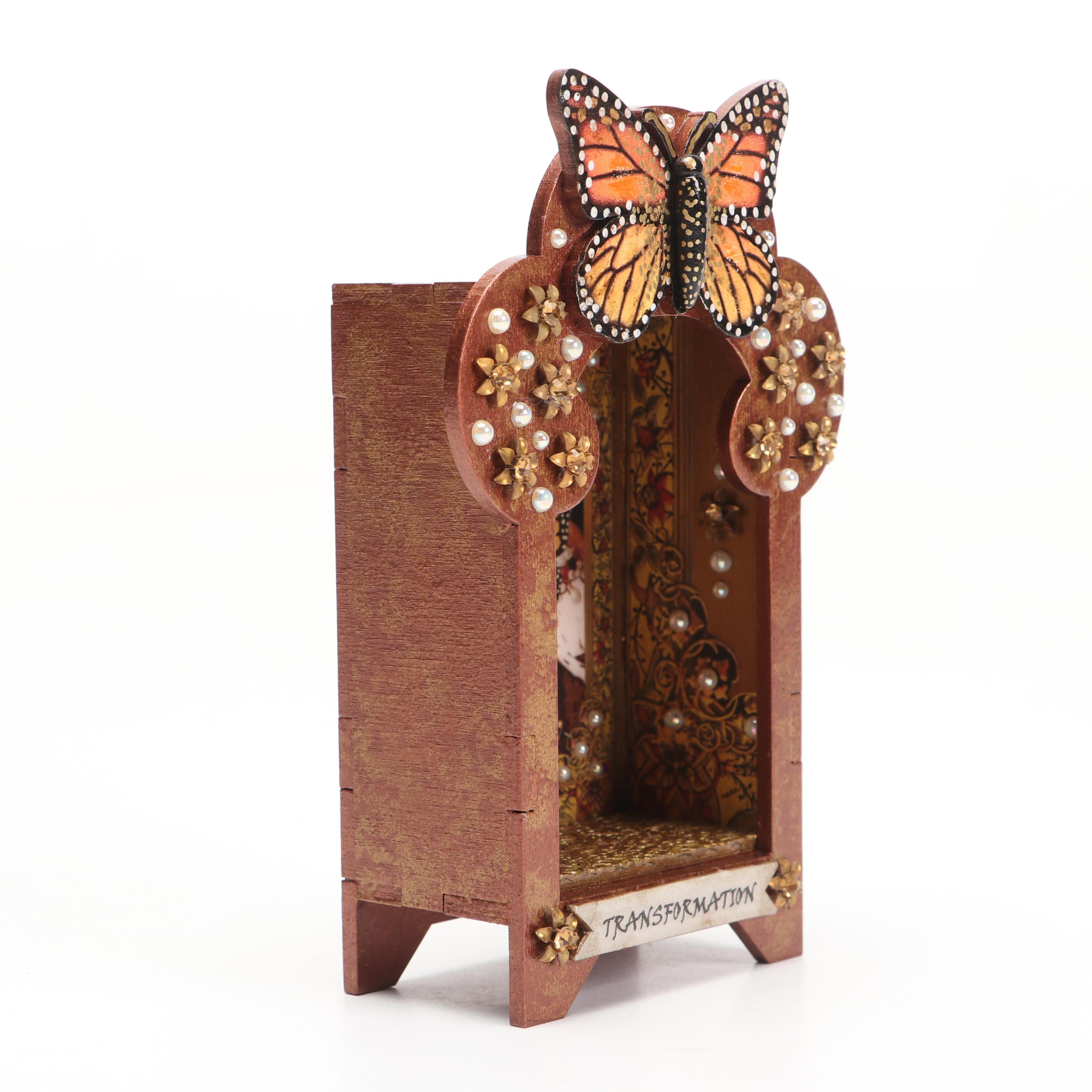 Deborah Kovacs-Sturdevant Mixed Media Collage "Transformation Nicho"