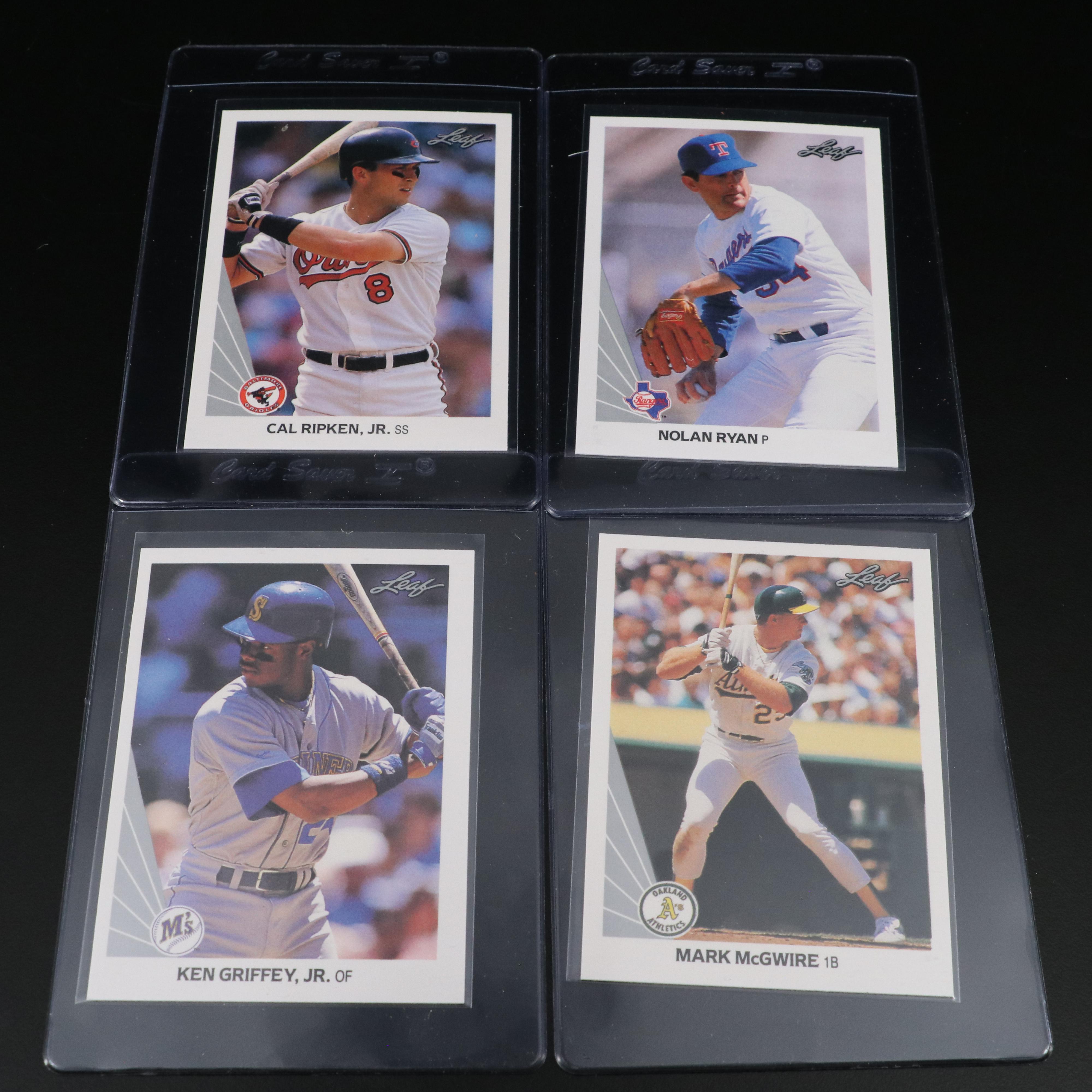 1990 Leaf Baseball Cards Featuring Ken Griffey Jr., Mark McGwire, and More