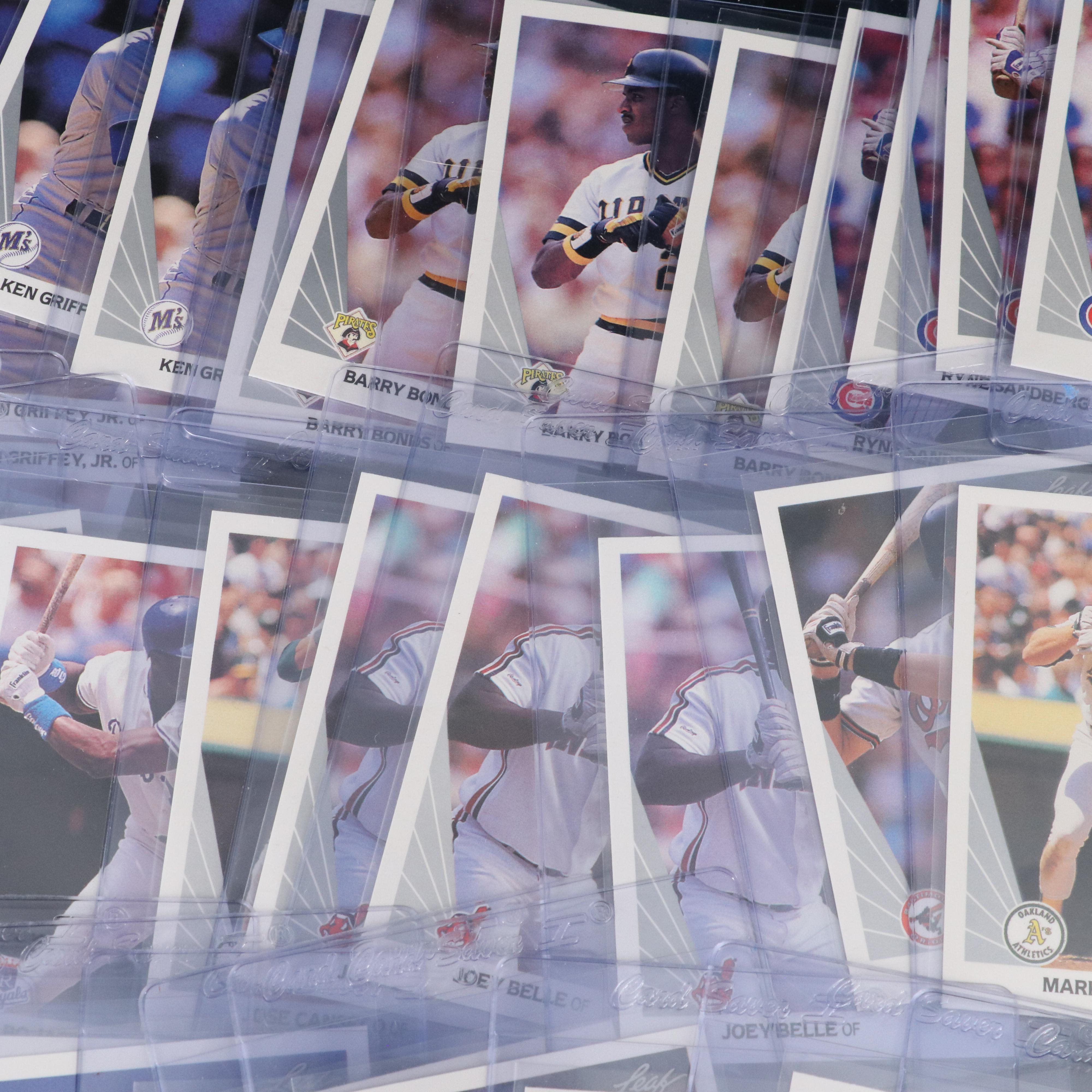 1990 Leaf Baseball Cards Featuring Ken Griffey Jr., Mark McGwire, and More