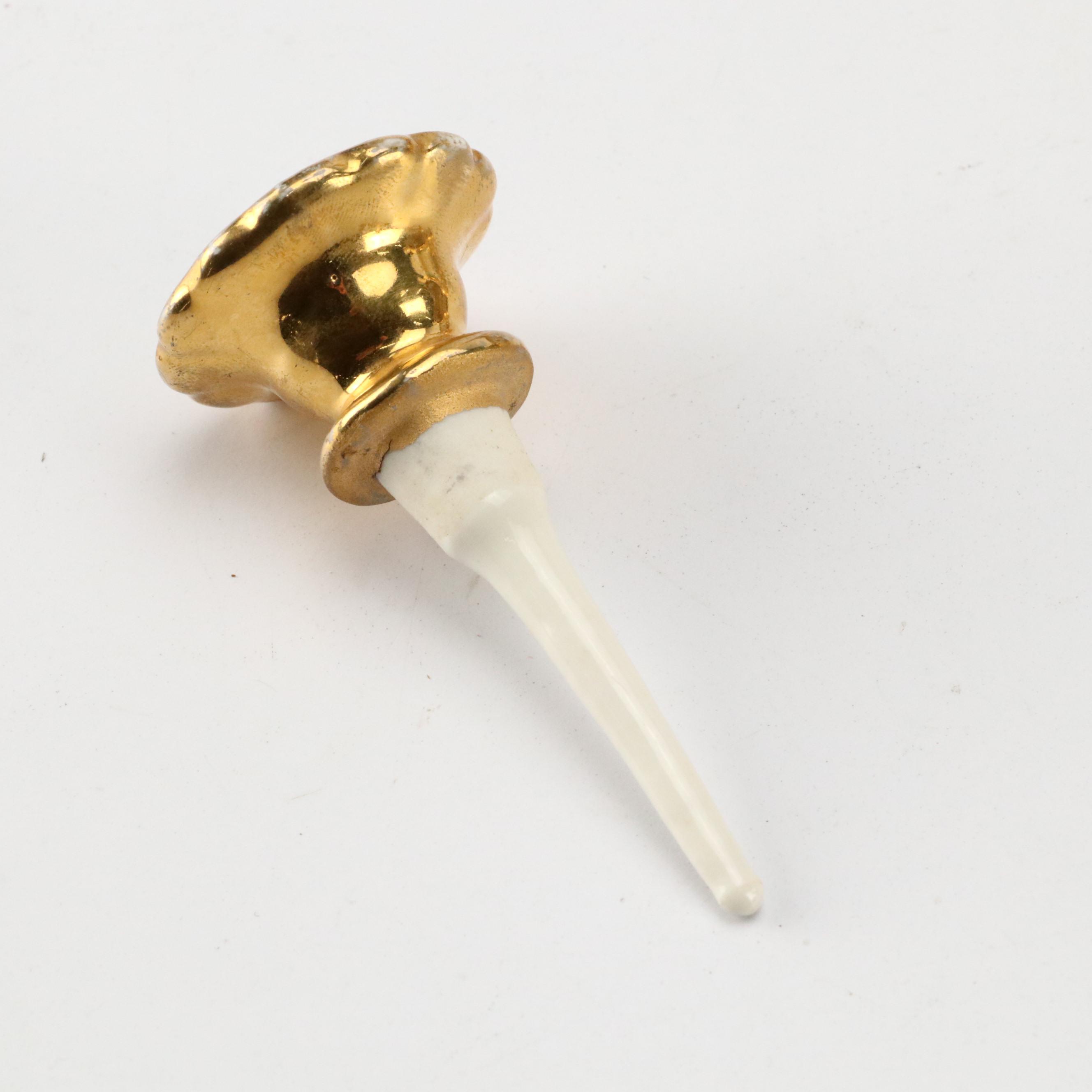 LeMieux China 24K Gilt Porcelain Decanter, Cups, Perfume Bottles and More, 1930s