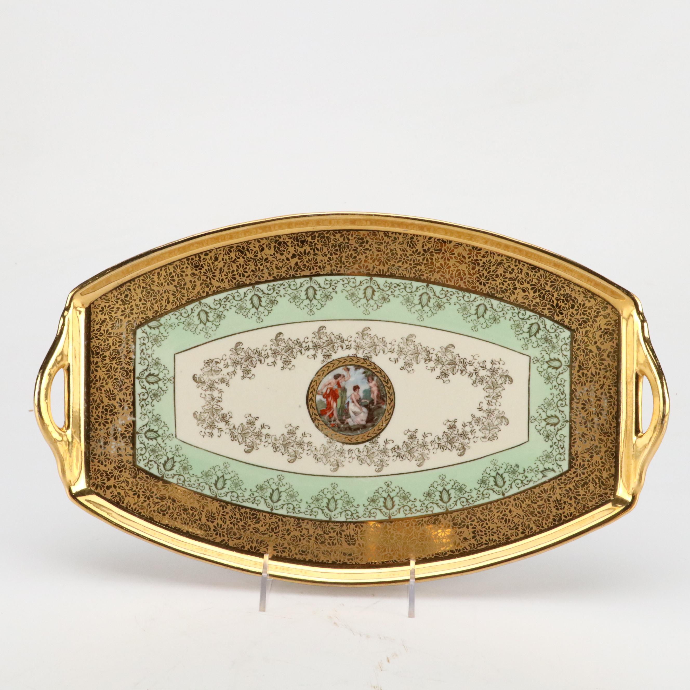 LeMieux China 24K Gilt Porcelain Decanter, Cups, Perfume Bottles and More, 1930s