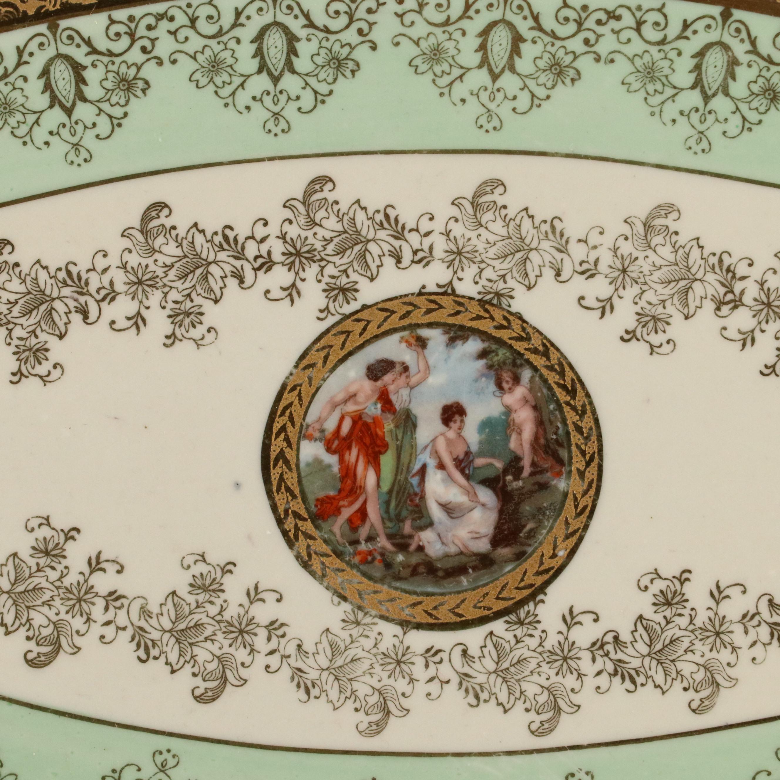 LeMieux China 24K Gilt Porcelain Decanter, Cups, Perfume Bottles and More, 1930s