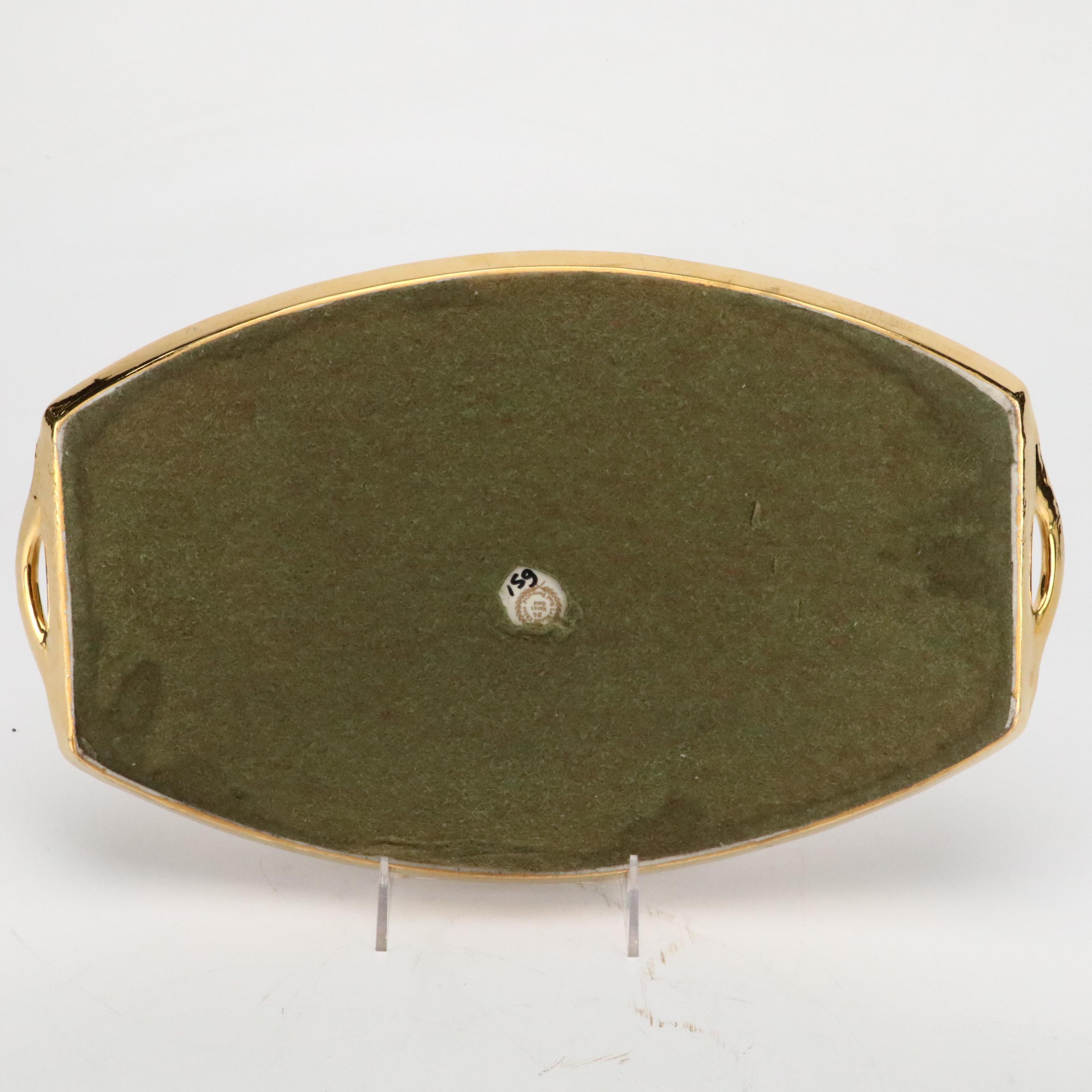 LeMieux China 24K Gilt Porcelain Decanter, Cups, Perfume Bottles and More, 1930s