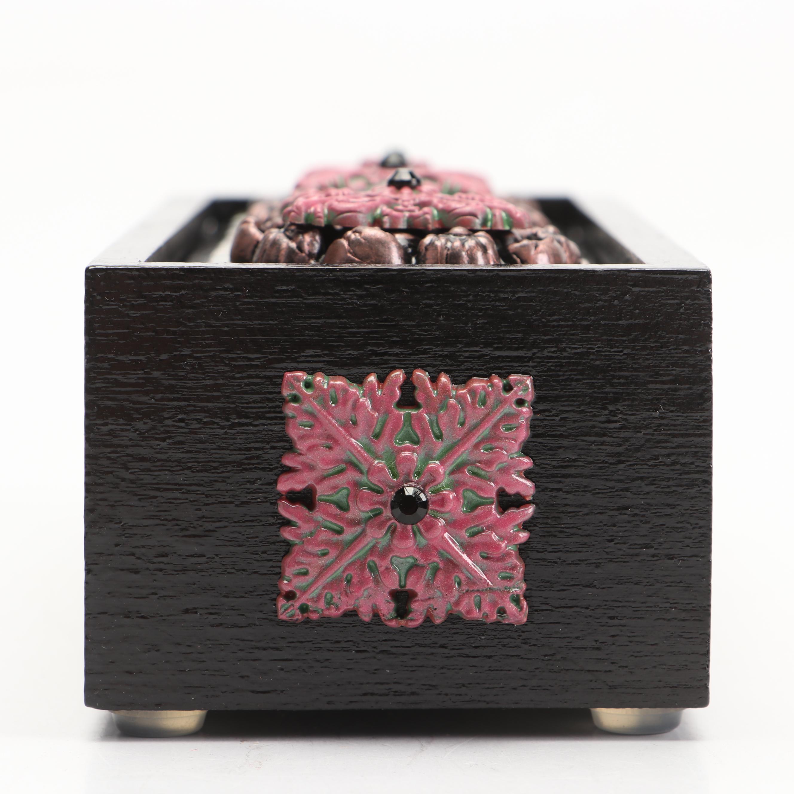 Deborah Kovacs-Sturdevant Mixed Media Collage "Tapestry Box," 21st Century