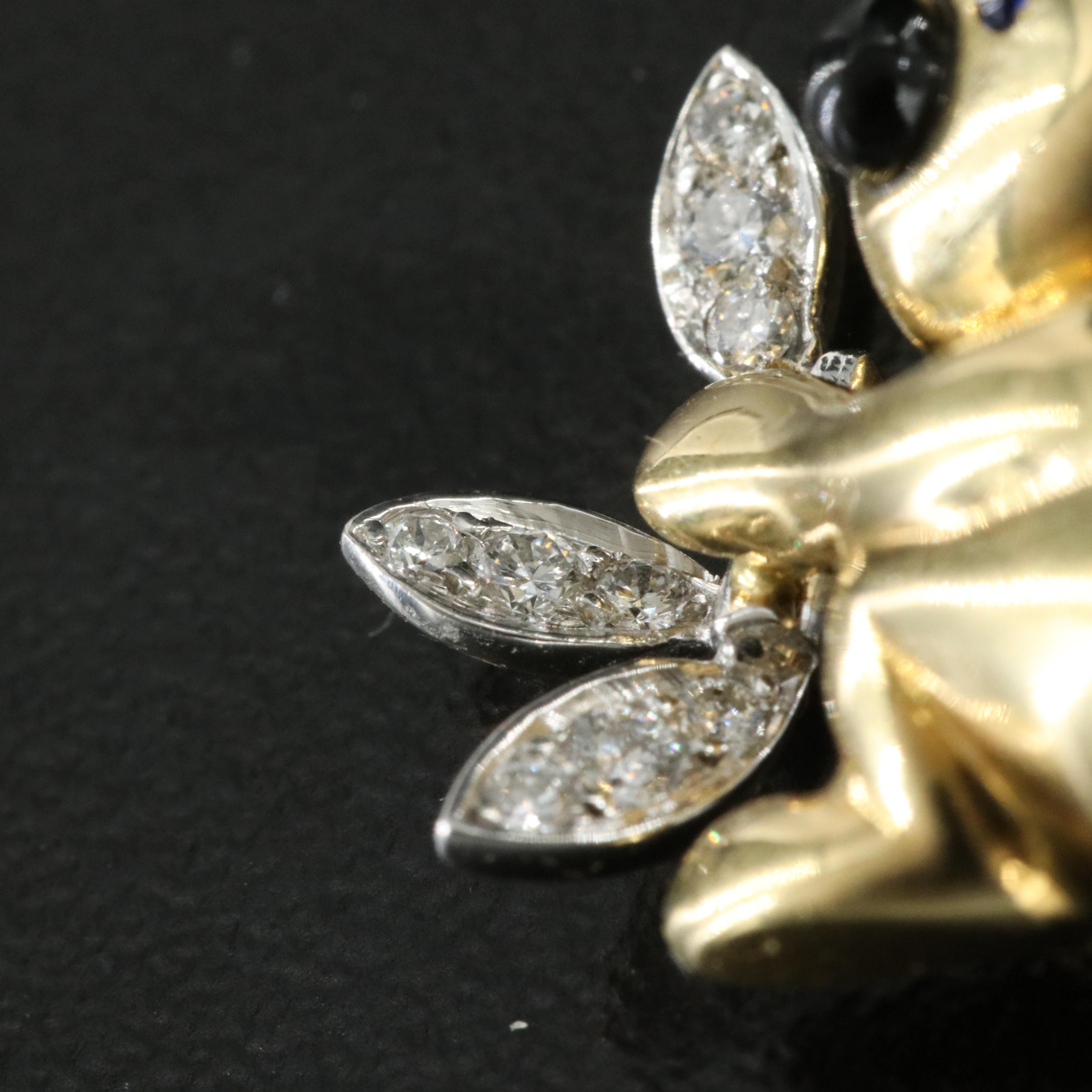 18K Diamond Koala Brooch