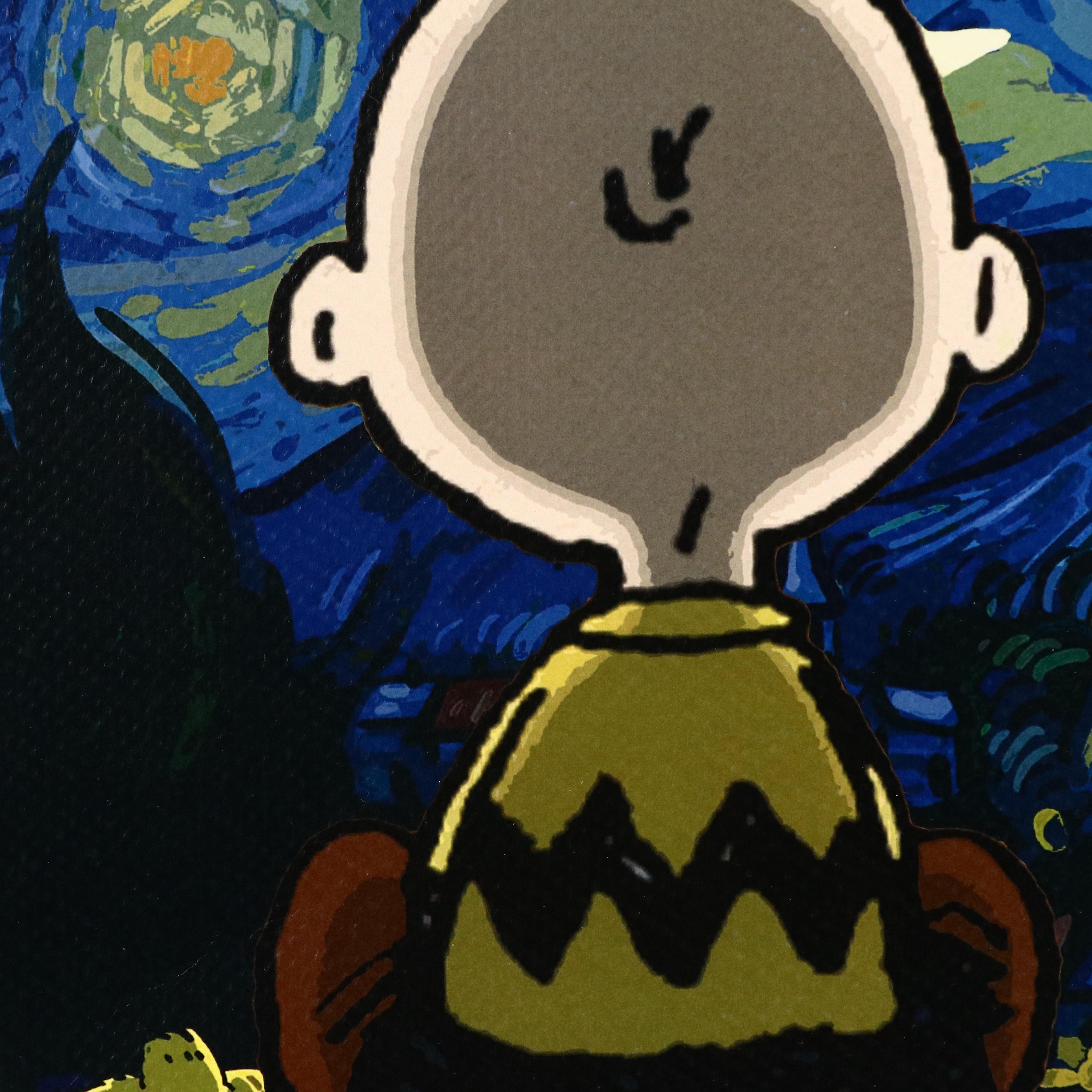 Death NYC Graphic Digital Print Featuring Snoopy and Charlie Brown, 2023