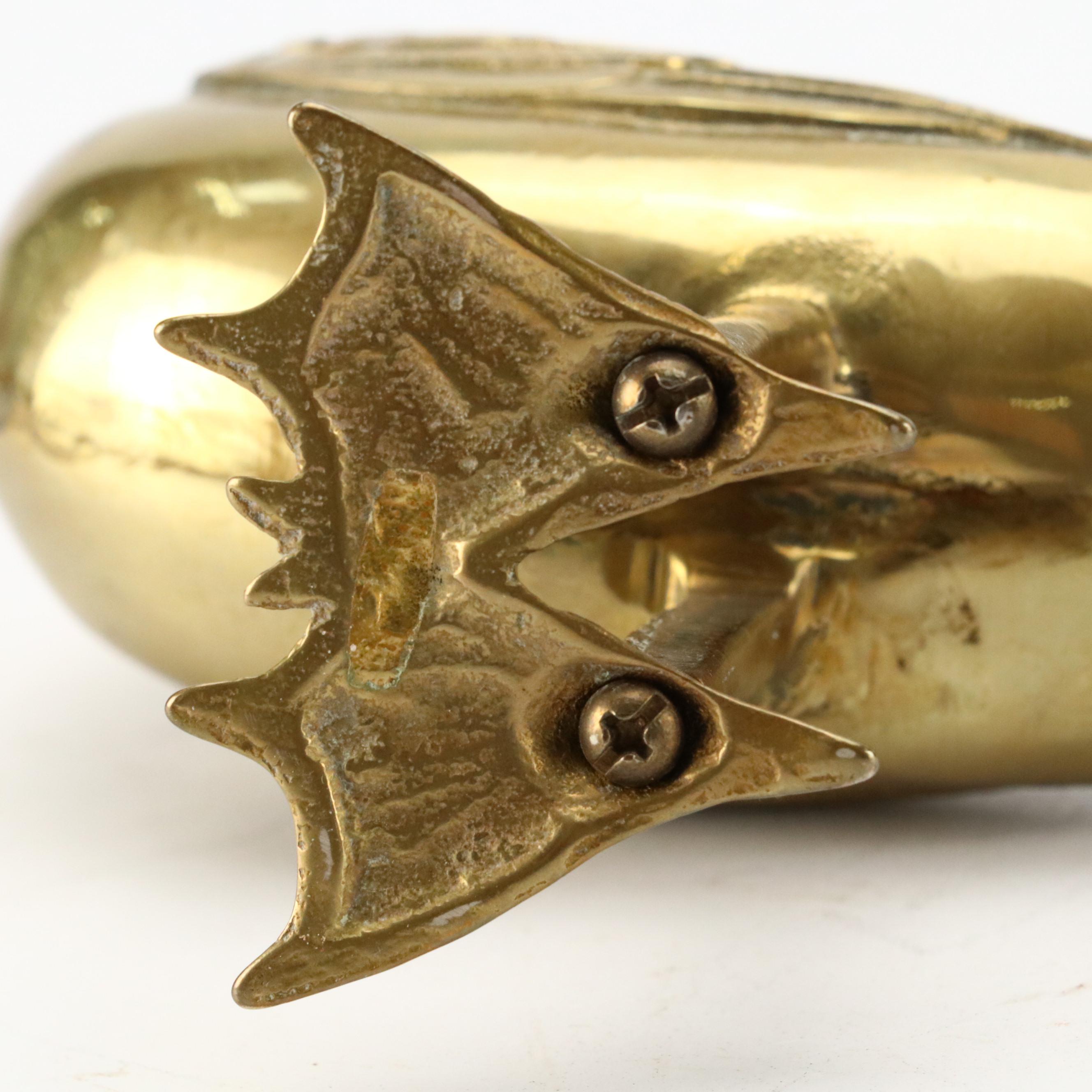 Brass Giraffes, Rabbit and Goose Figurines with Duck Bookends