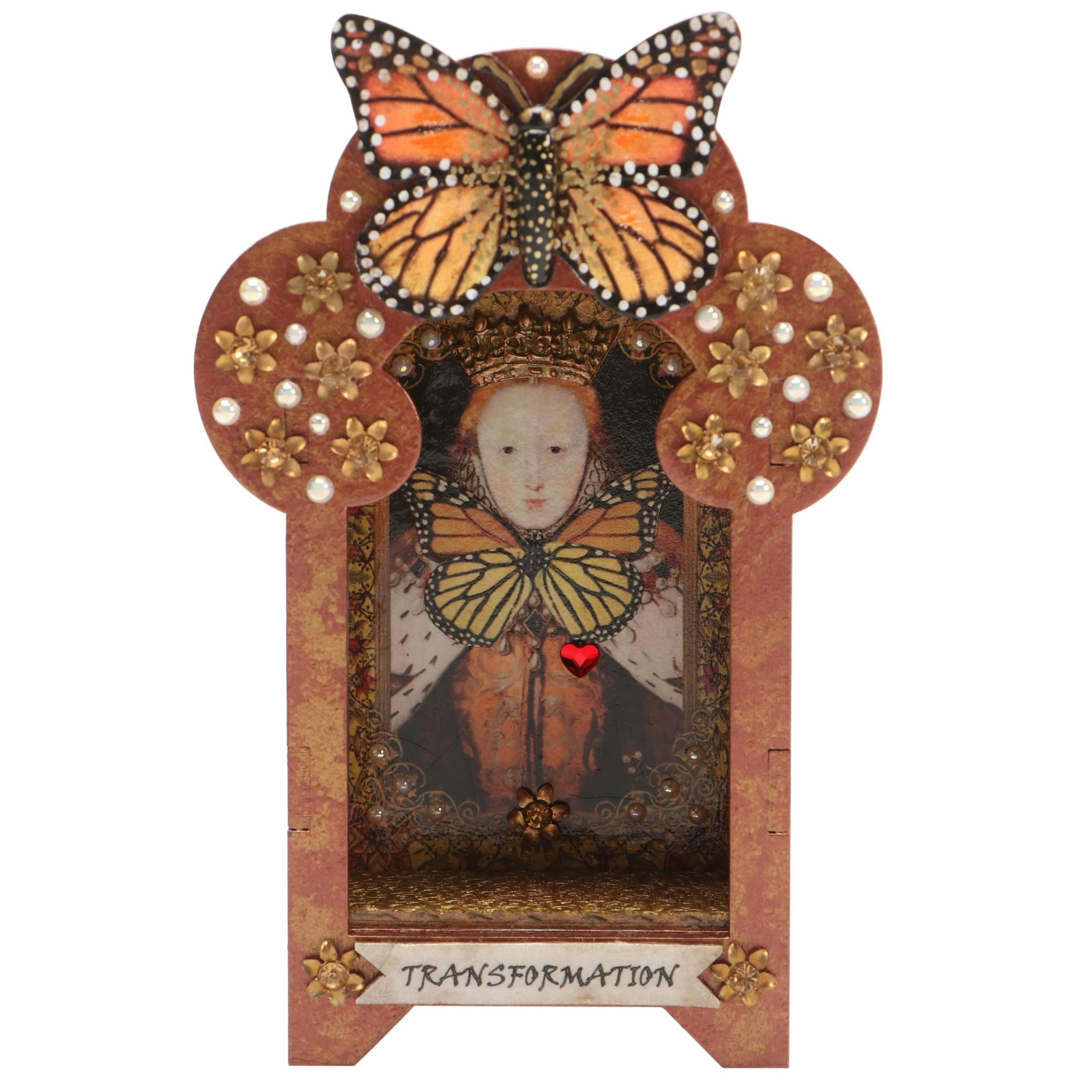 Deborah Kovacs-Sturdevant Mixed Media Collage "Transformation Nicho"