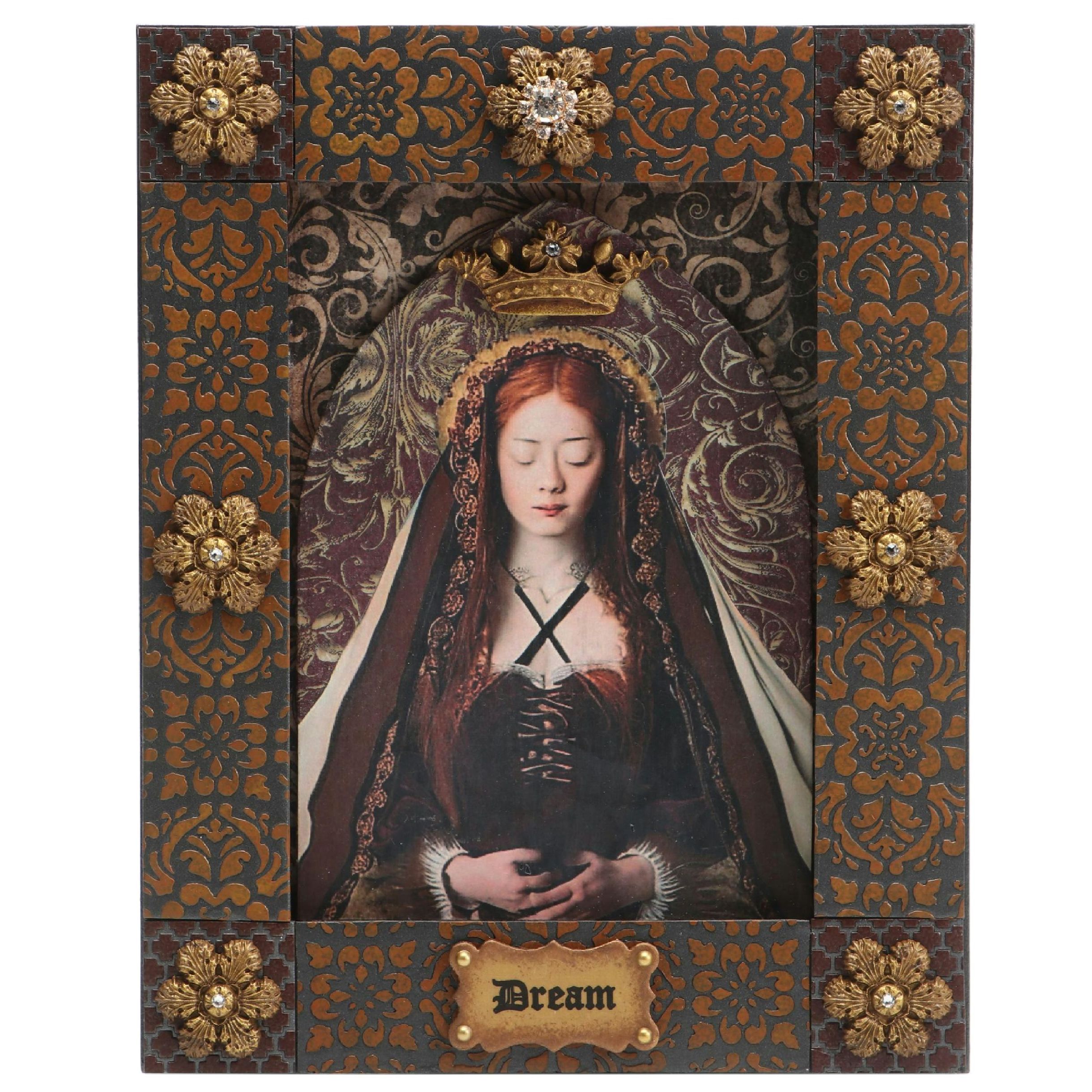 Deborah Kovacs-Sturdevant Mixed Media Composition "Close Your Eyes and Dream"