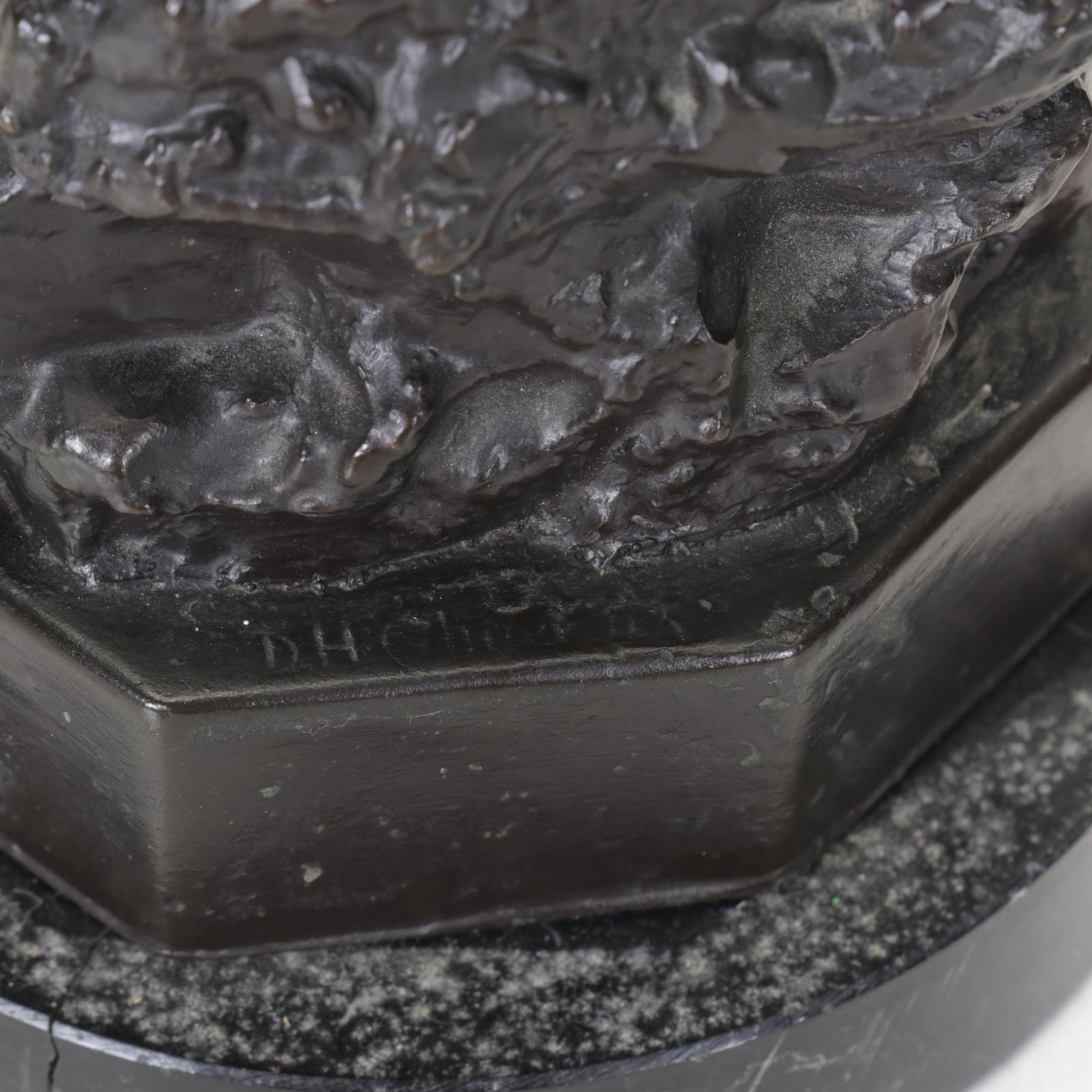 Neoclassical Style Bronze of Hebe on Marble Base After Demetrius Chiparus