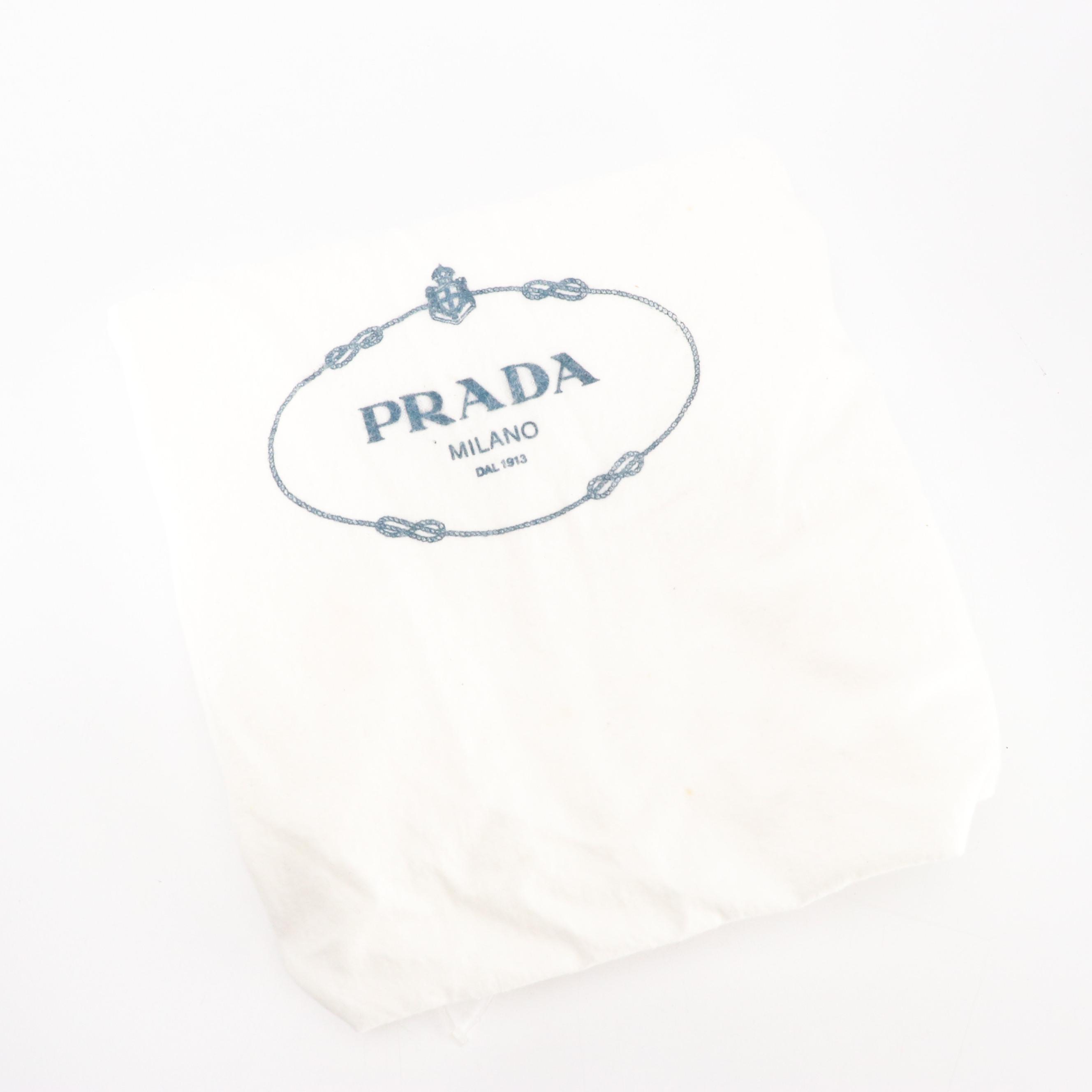 Prada Canapa Tote in Logo Print Black Tessuto Nylon