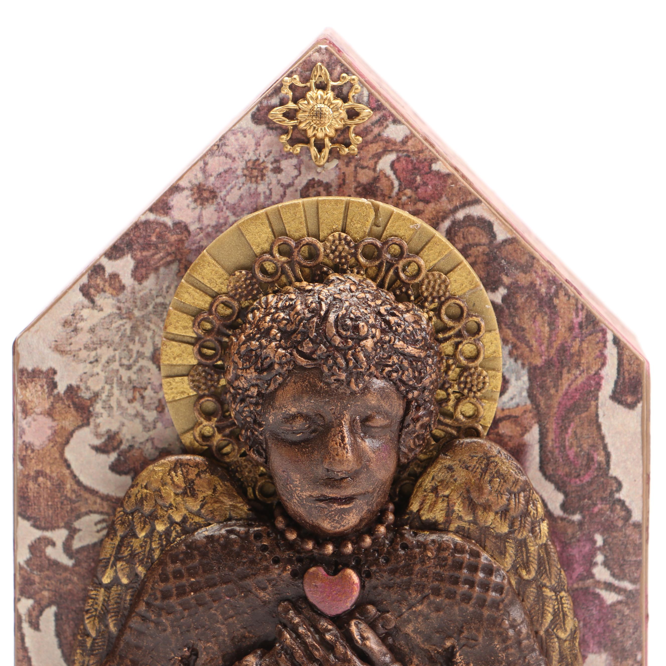 Deborah Kovacs-Sturdevant Mixed Media Composition "Love Liberates Shrine"