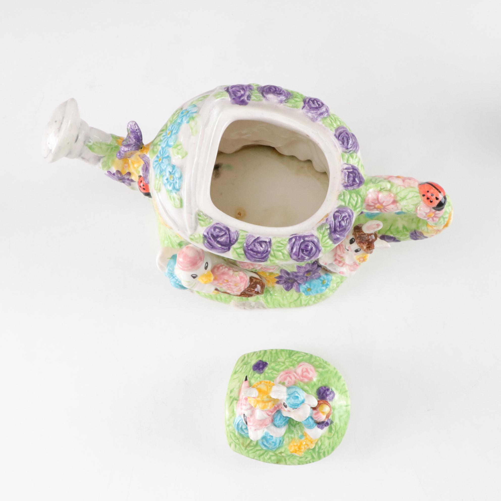 Mercuries Easter Bunny & Ducks Tea Set