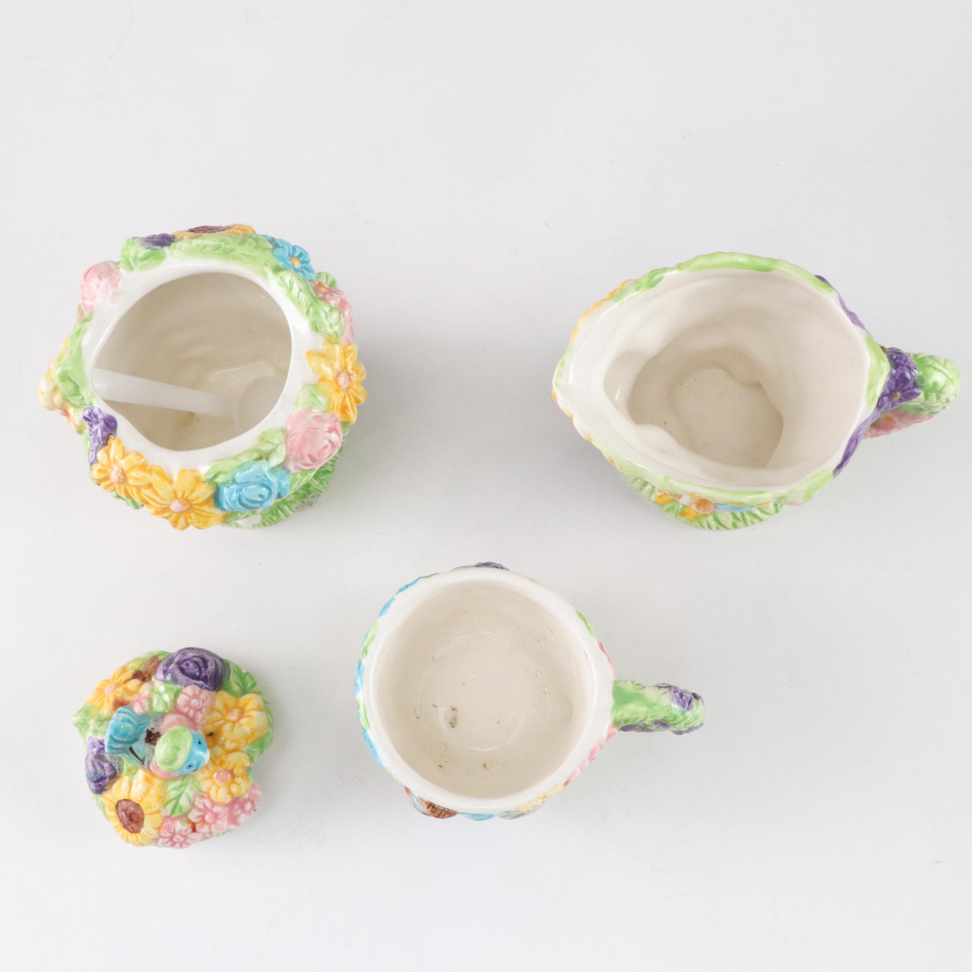 Mercuries Easter Bunny & Ducks Tea Set