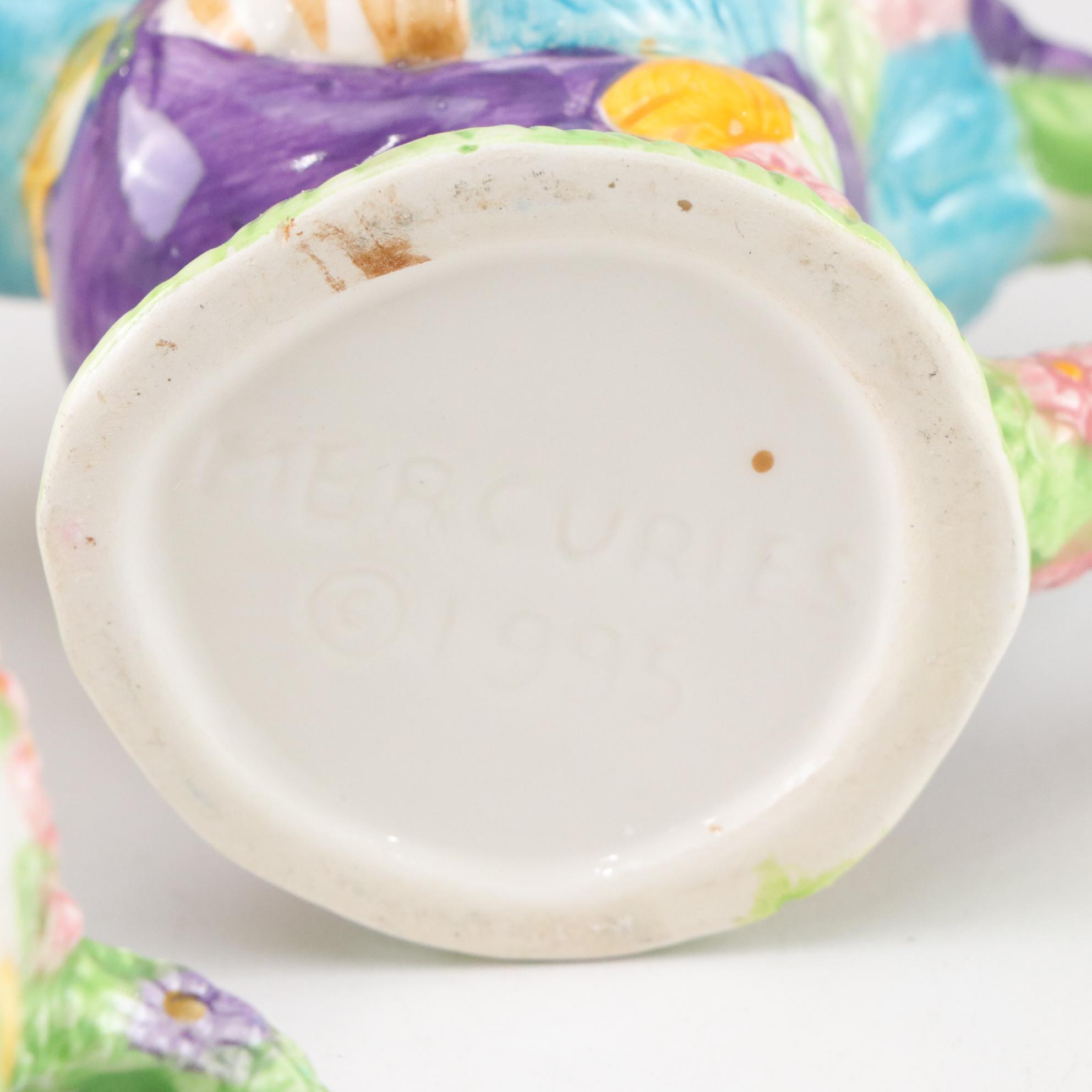 Mercuries Easter Bunny & Ducks Tea Set