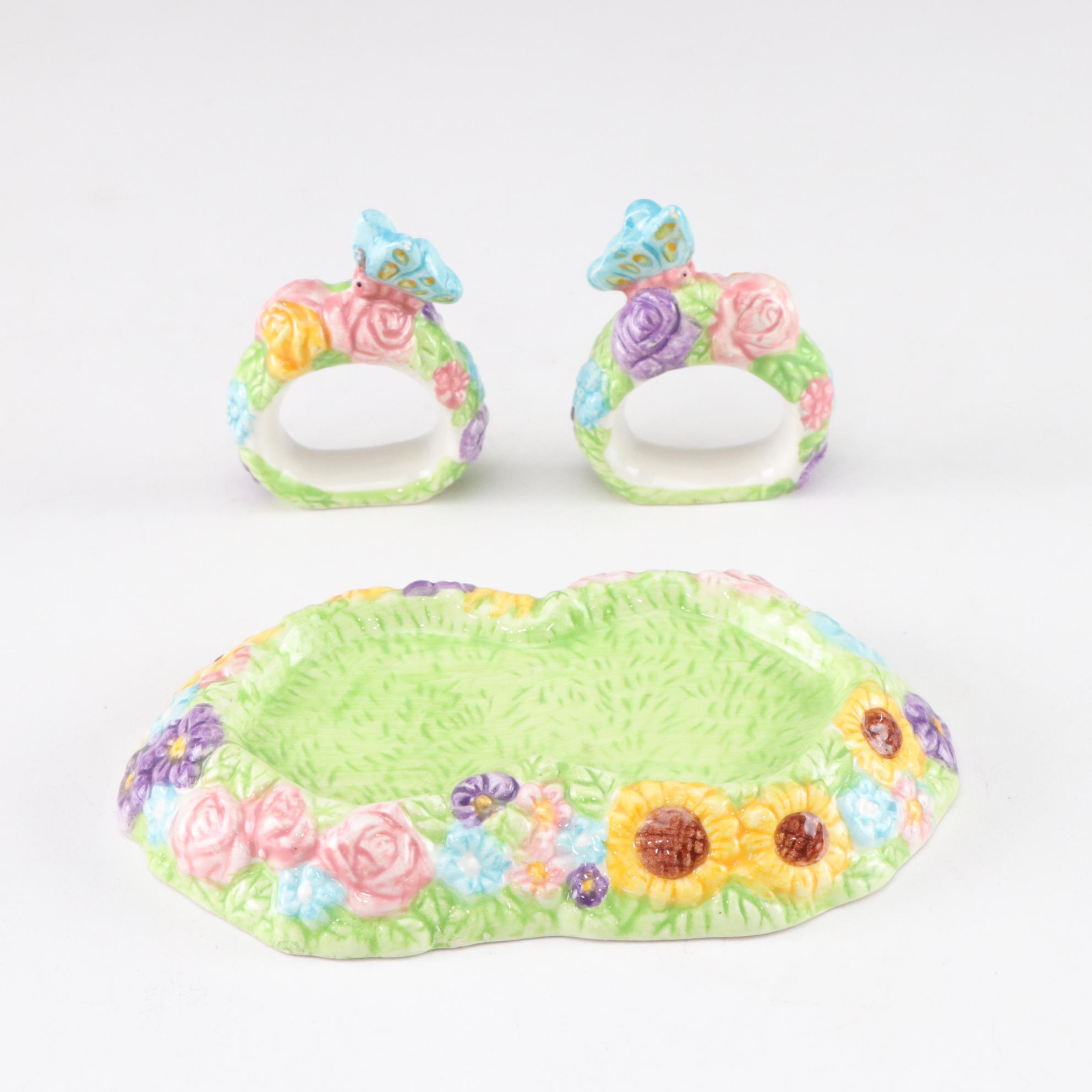 Mercuries Easter Bunny & Ducks Tea Set