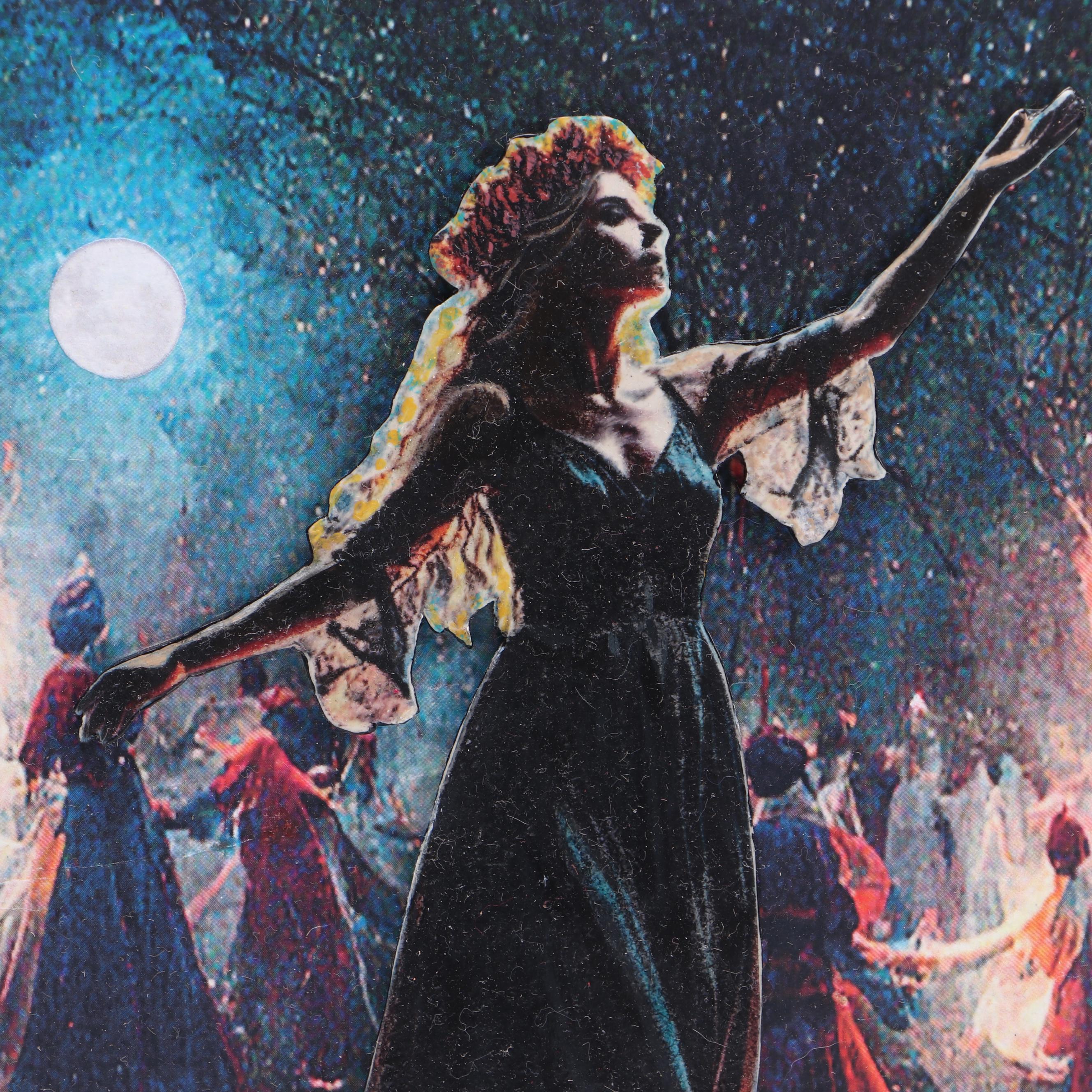 Deborah Kovacs-Sturdevant Mixed Media Collage "All Souls Night," 21st Century