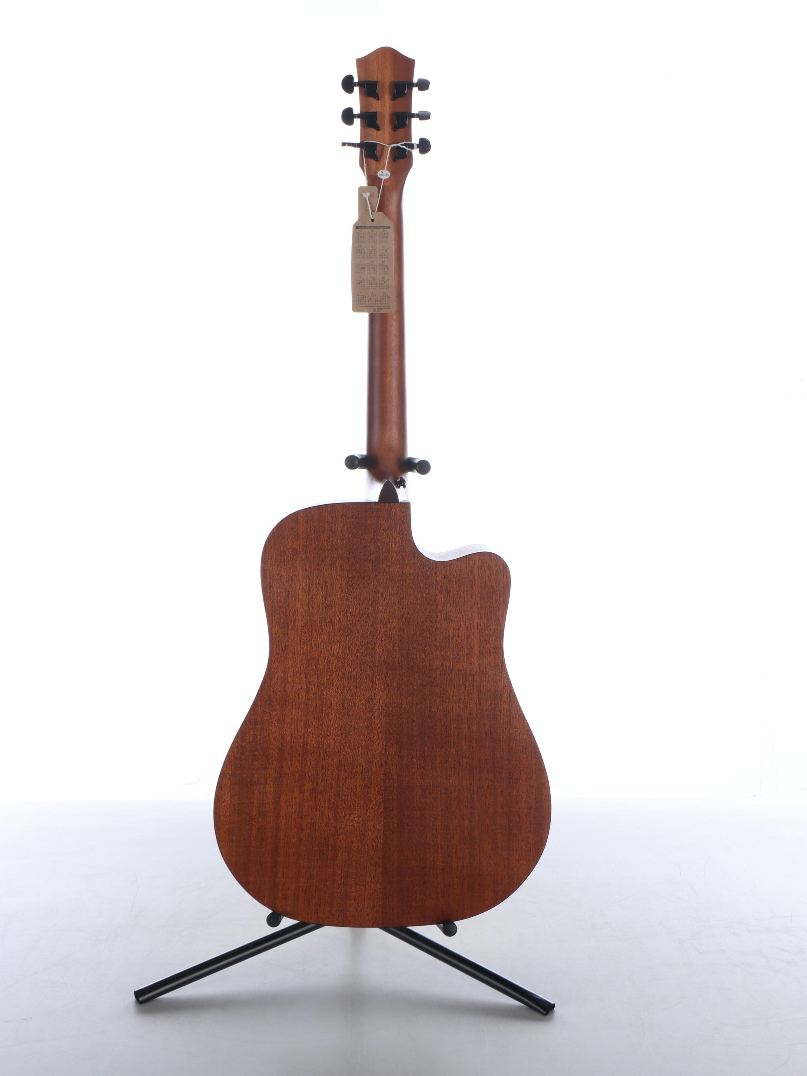 Donner Dag-1 CL Left-Handed Acoustic Guitar with Gig Bag and Accessories