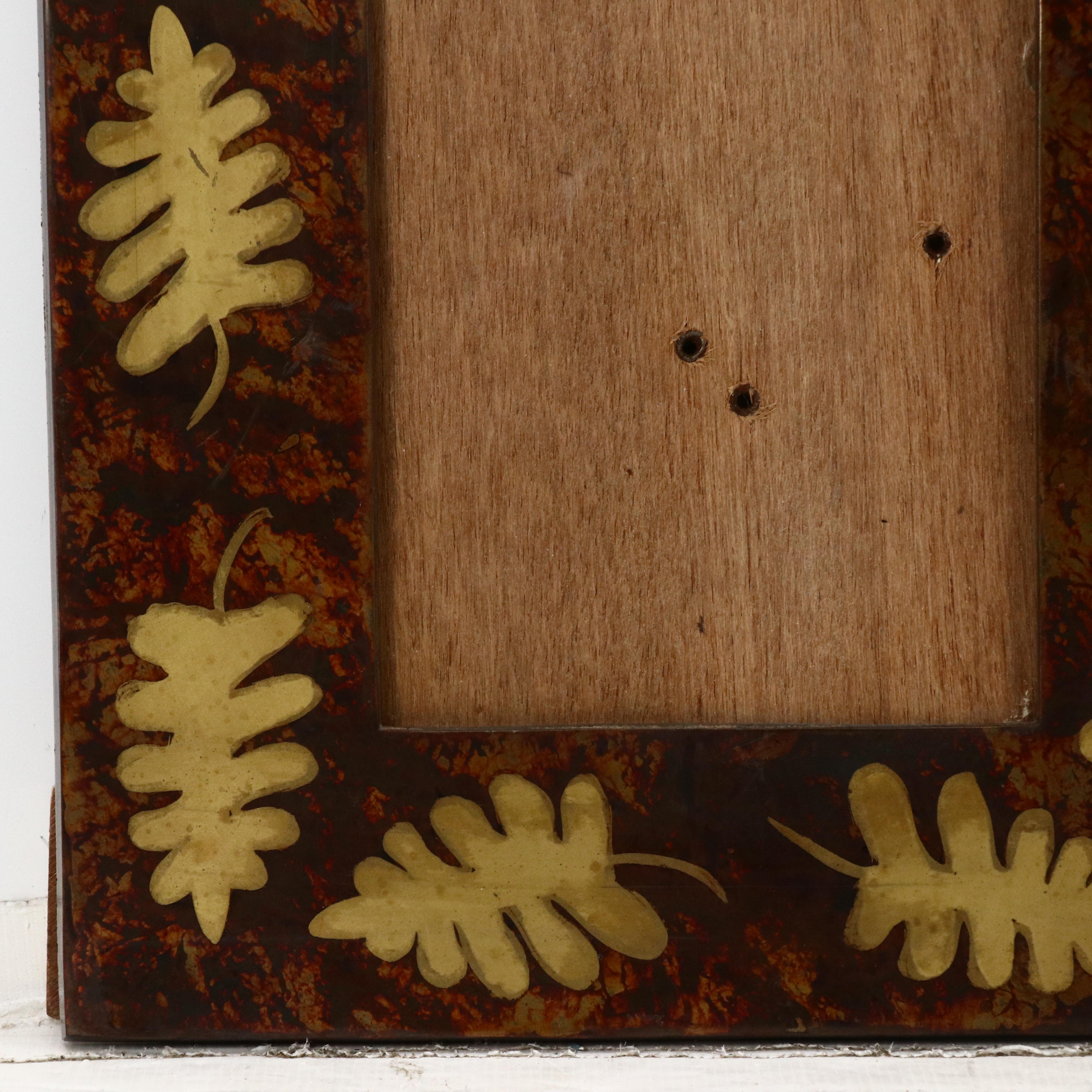 Tjap Batik Stamp with Botanical Design and Frames