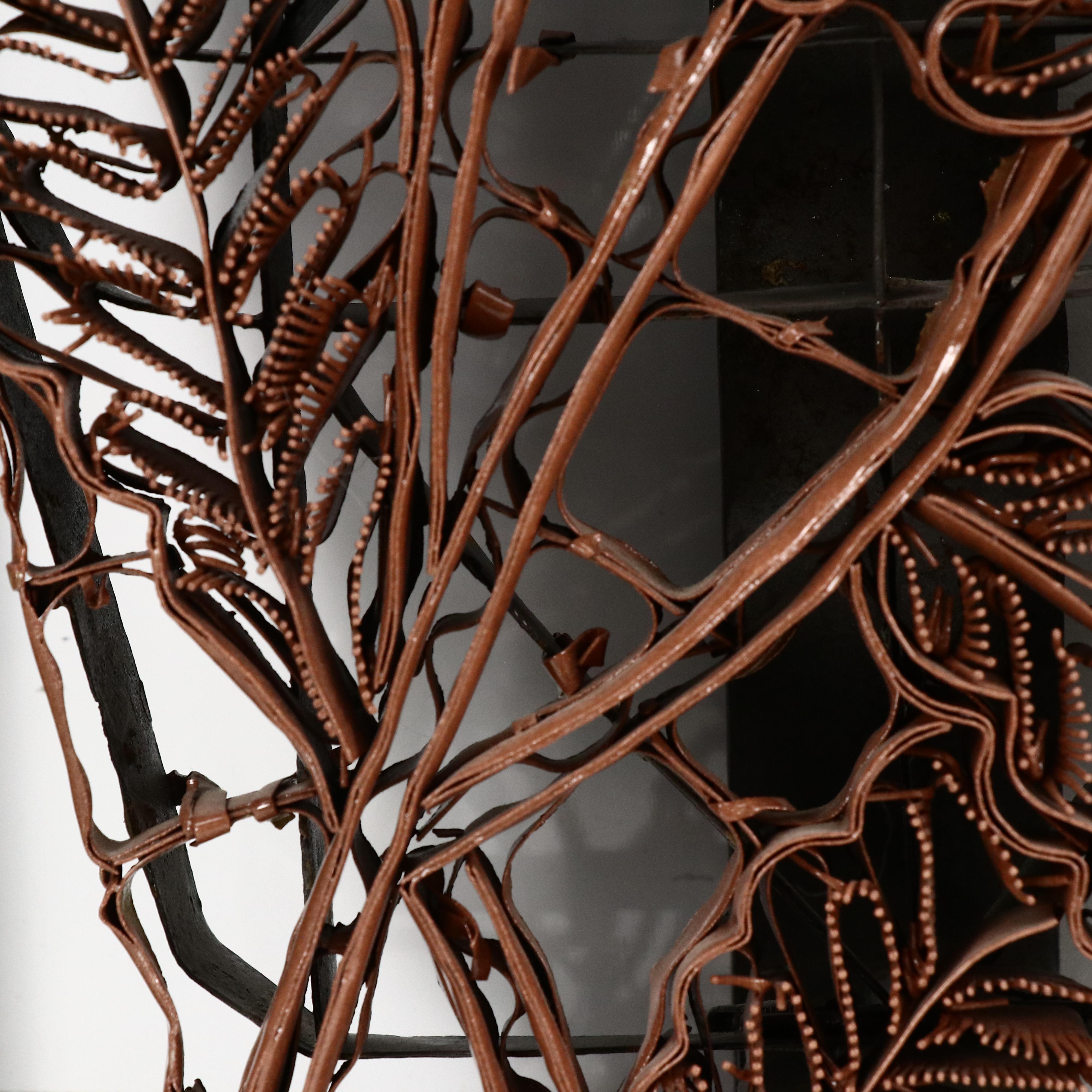 Tjap Batik Stamp with Botanical Design and Frames