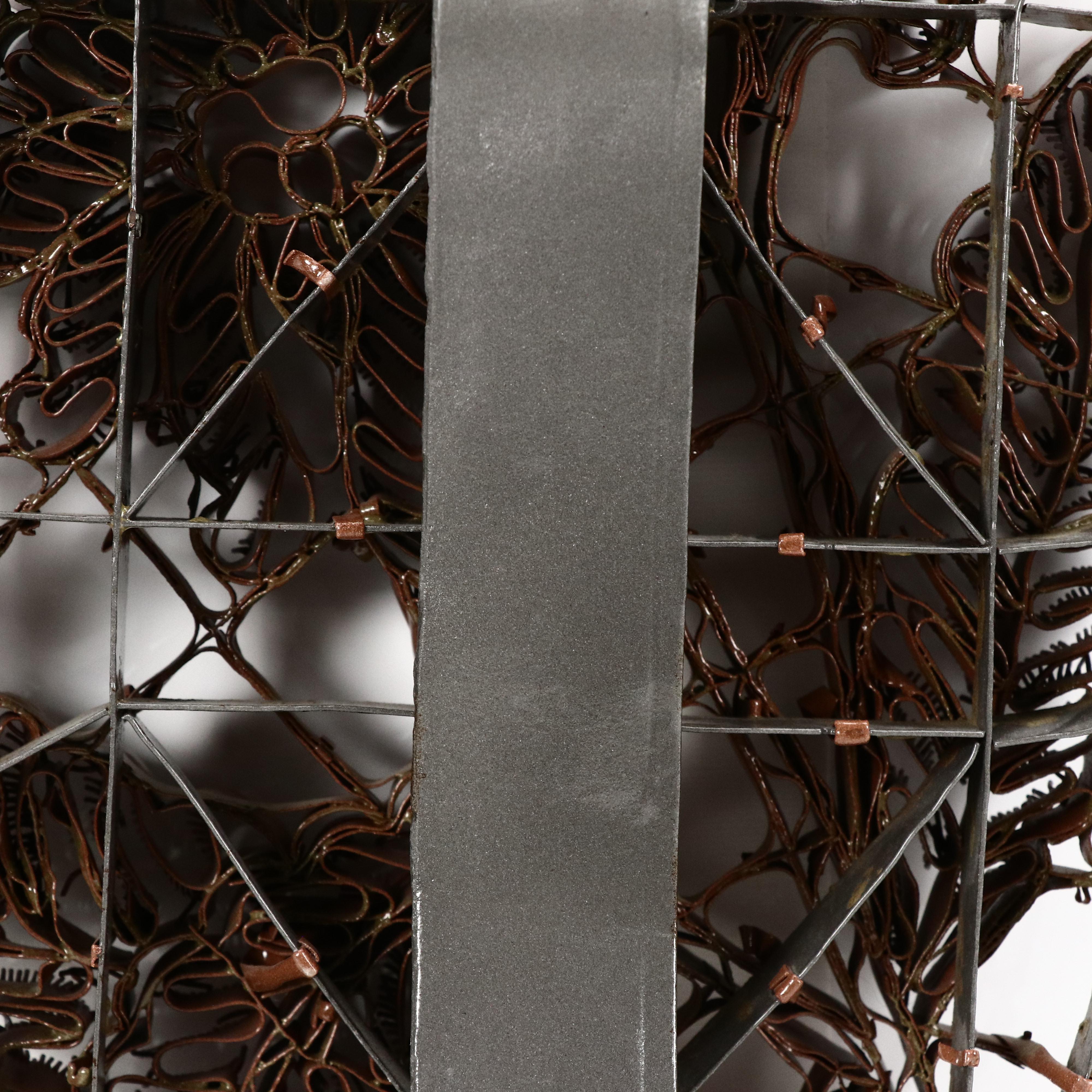 Tjap Batik Stamp with Botanical Design and Frames